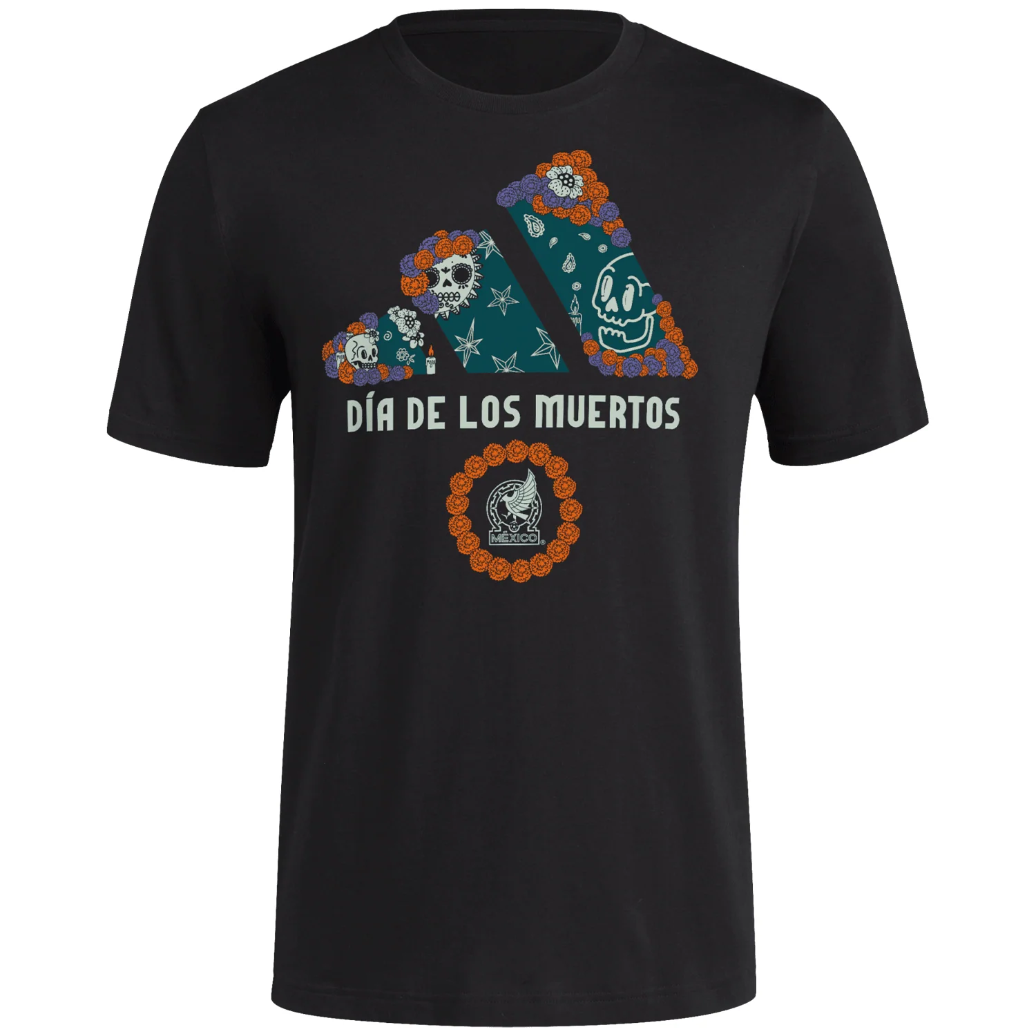 adidas Mexico Men's Day of the Dead Graphic Tee