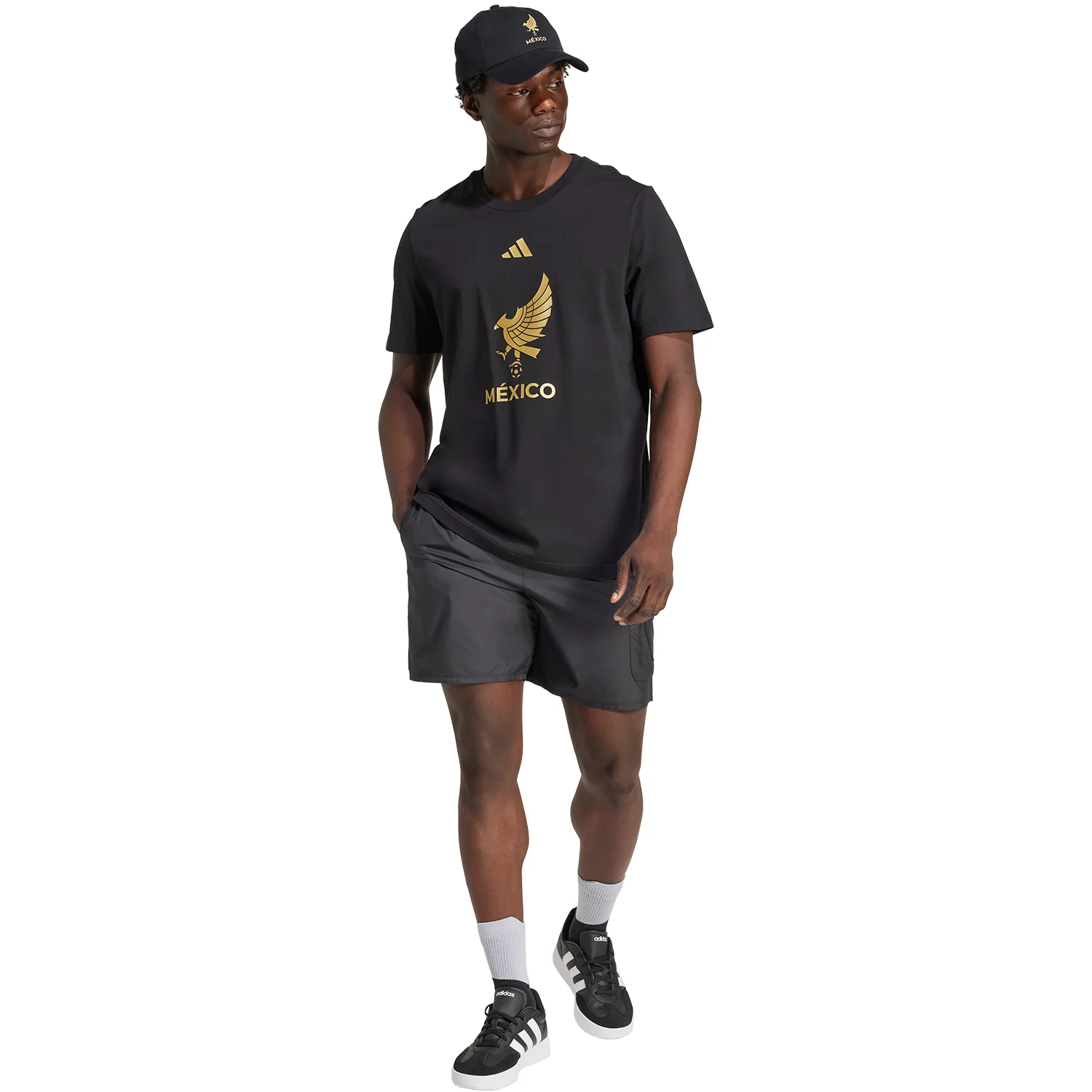 adidas Mexico Men's México de Oro DNA Short Sleeve Tee - Image 5