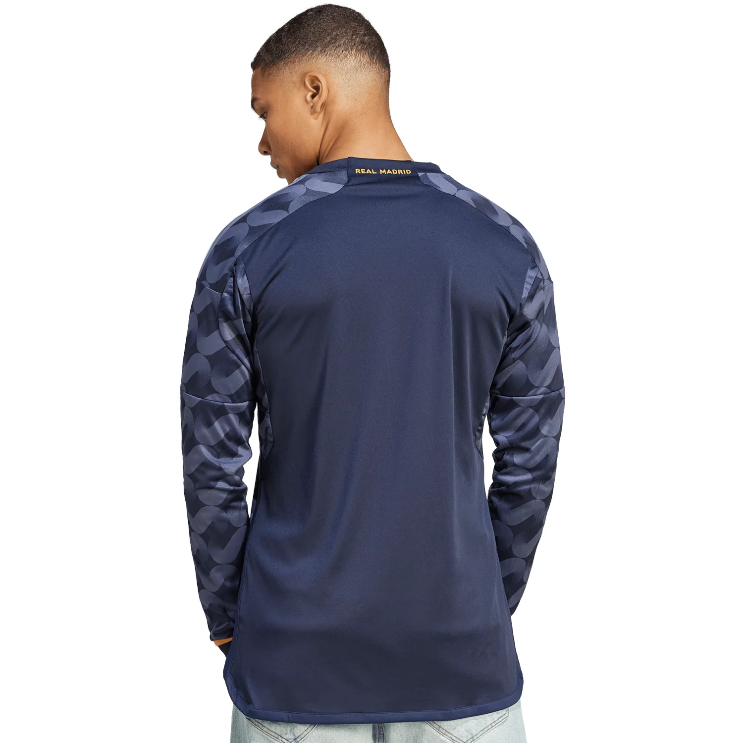 adidas Real Madrid 2023-24 Men's Away Stadium Long Sleeve Jersey - Image 4