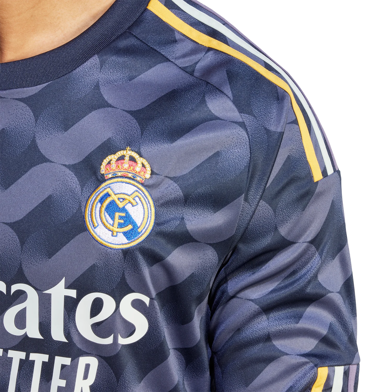 adidas Real Madrid 2023-24 Men's Away Stadium Long Sleeve Jersey - Image 5