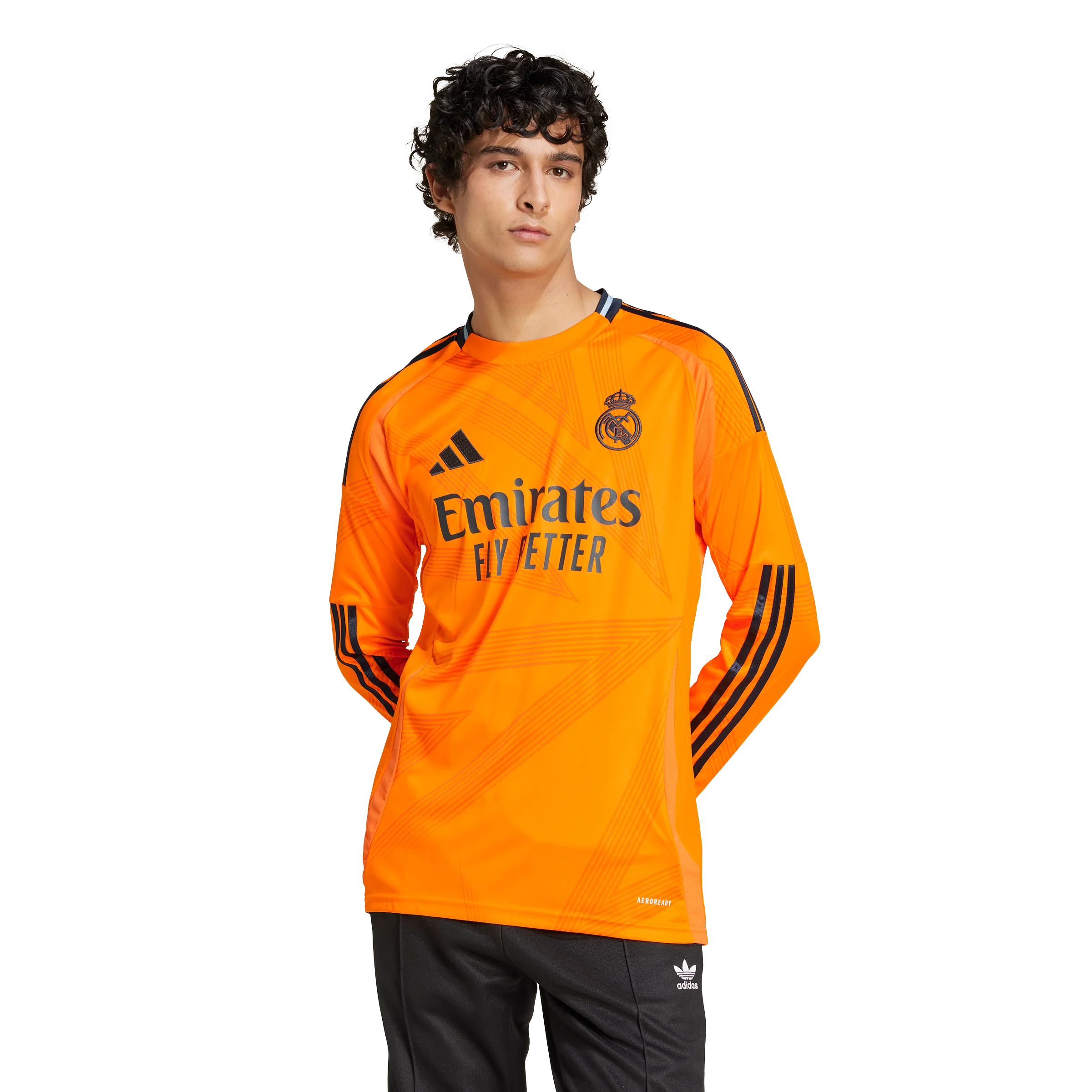adidas Real Madrid 2024-25 Men's Long Sleeve Away Stadium Jersey - Image 3