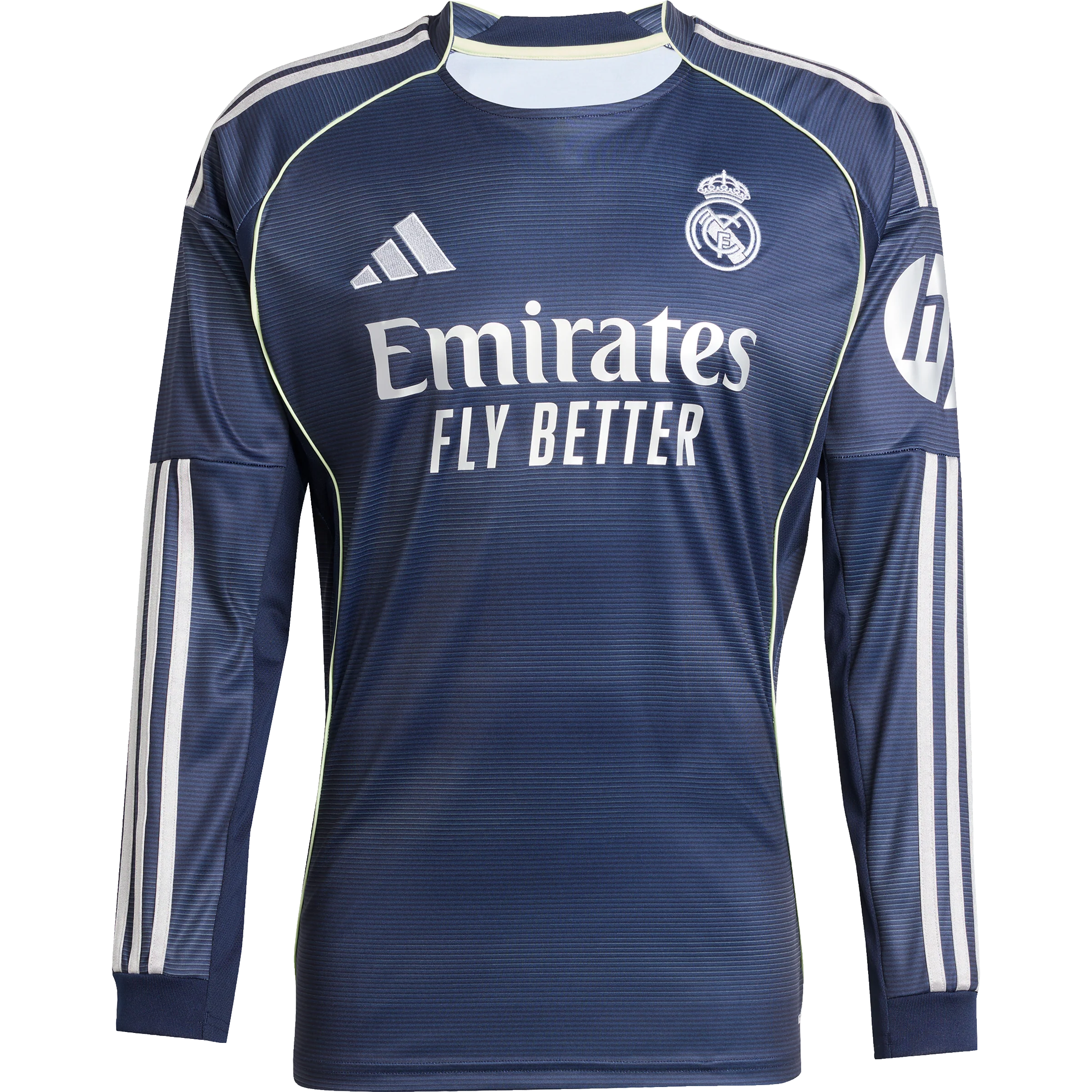 adidas Real Madrid 2025-26 Men's Away Long Sleeve Stadium Jersey