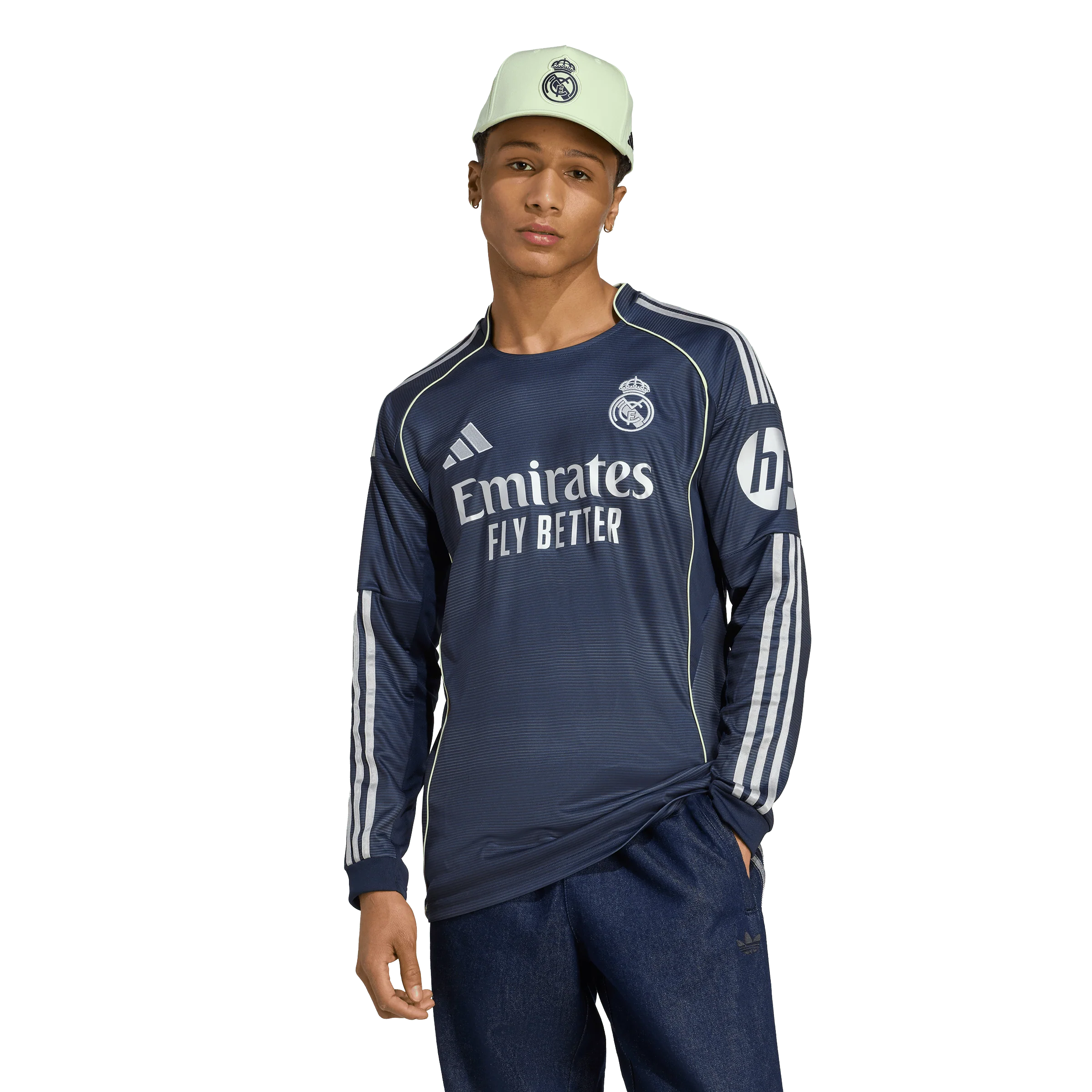 adidas Real Madrid 2025-26 Men's Away Long Sleeve Stadium Jersey - Image 3