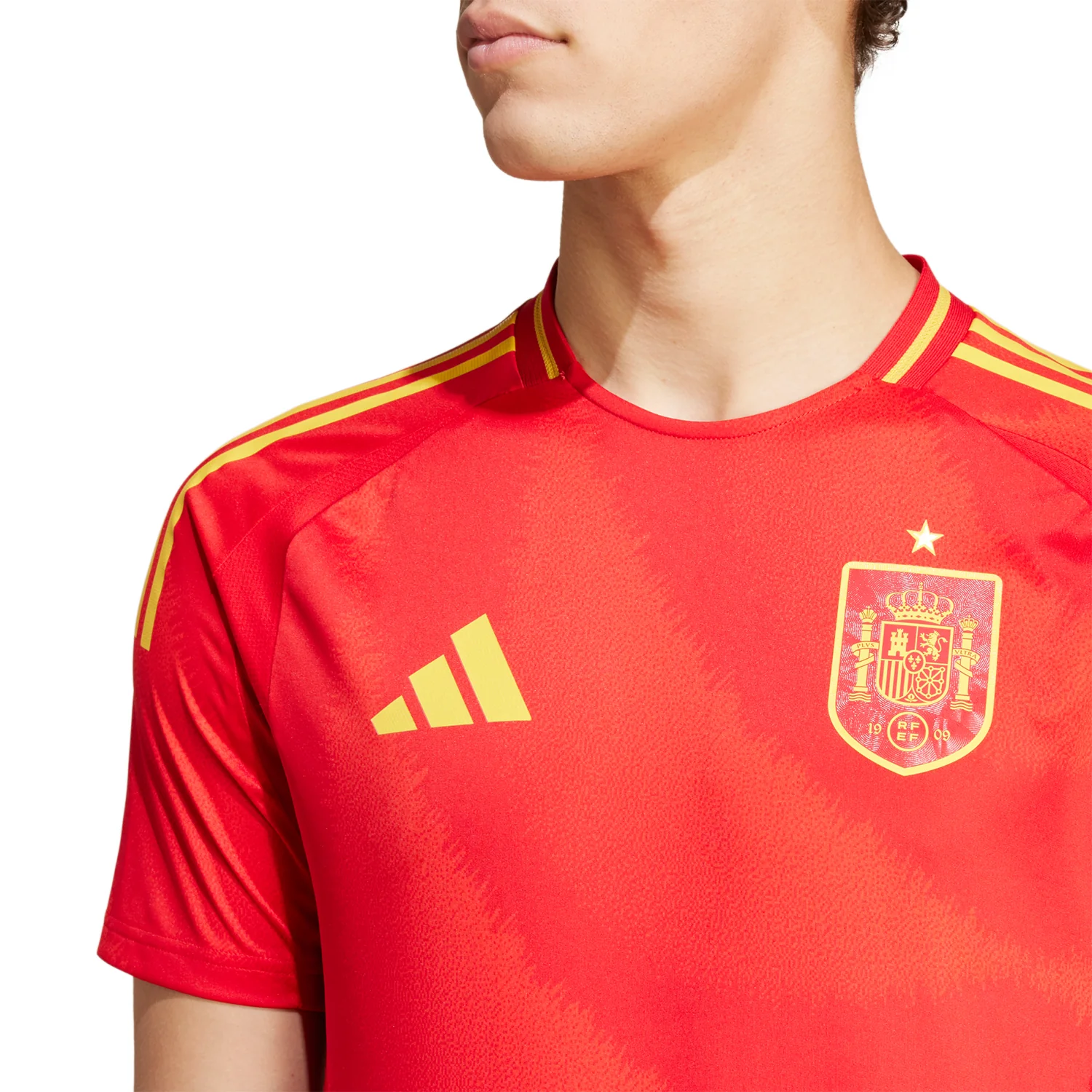 adidas Spain 2024 Men's Home Authentic Match Jersey - Image 4