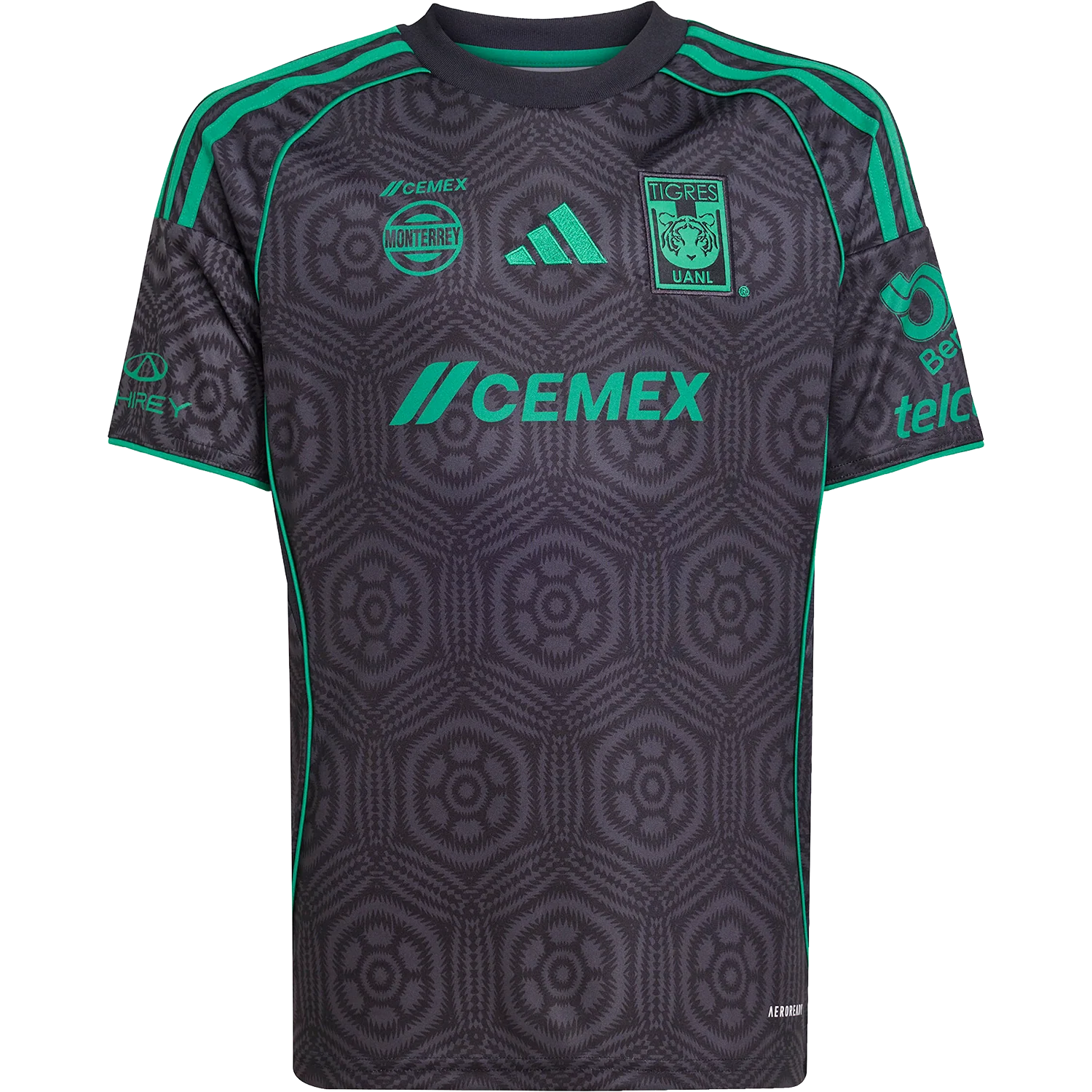 adidas Tigres 2025-26 Youth 3rd Stadium Jersey