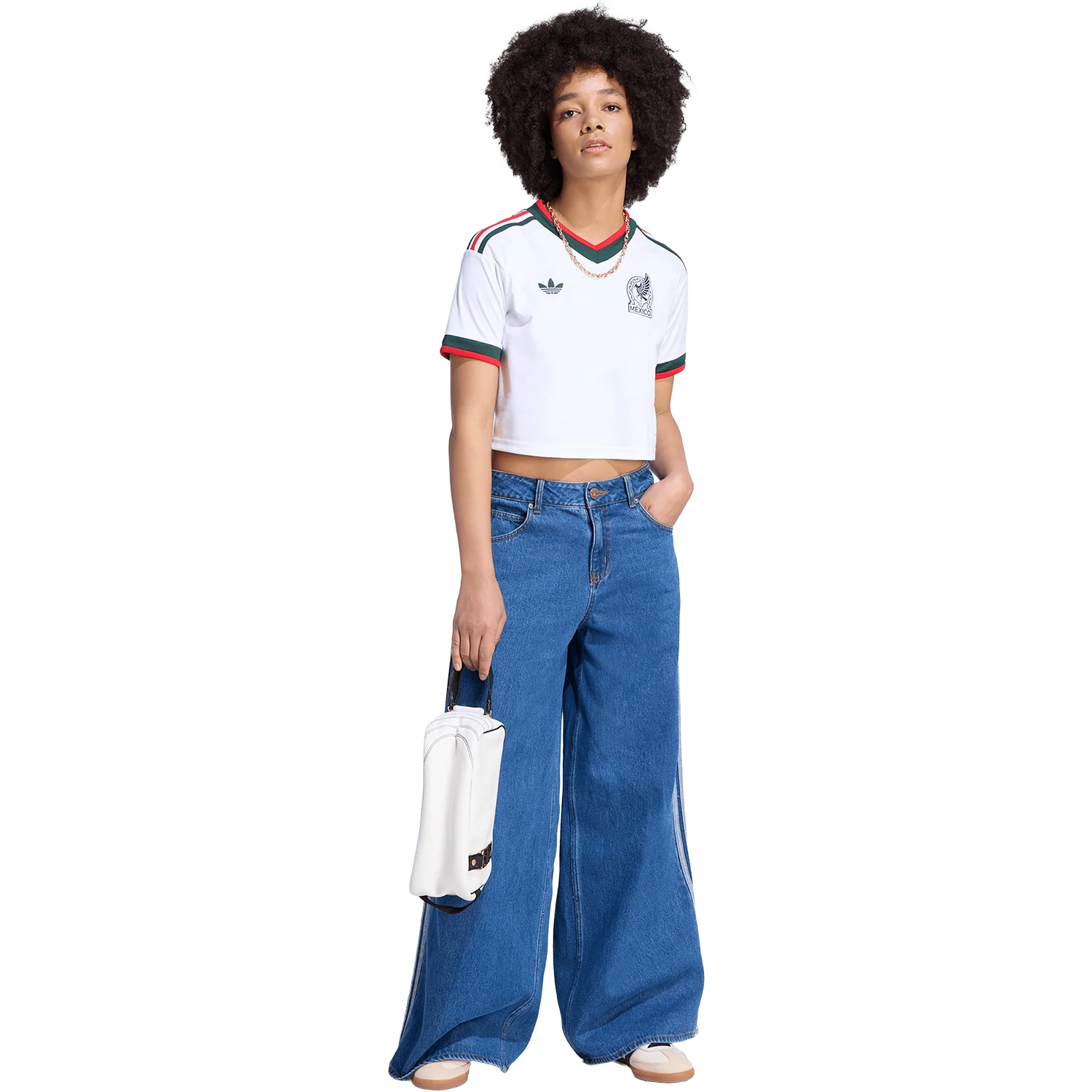 adidas Women's Mexico Away 2026 Cropped Stadium Jersey - Image 5