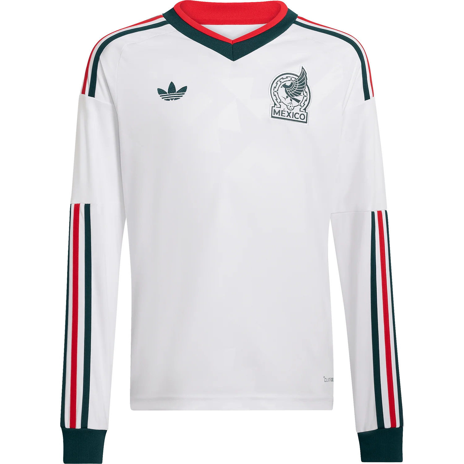 adidas Youth Mexico Away 2026 Stadium Long Sleeve Jersey