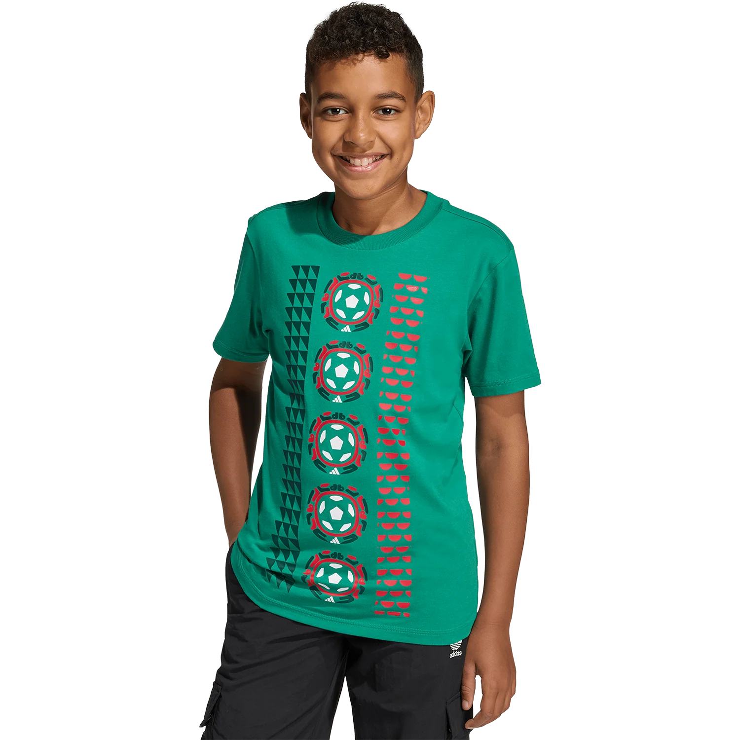 adidas Mexico Youth Home Tee - Image 2