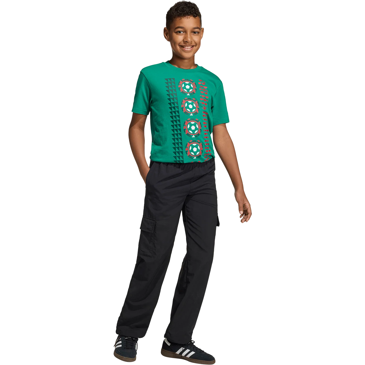 adidas Mexico Youth Home Tee - Image 4
