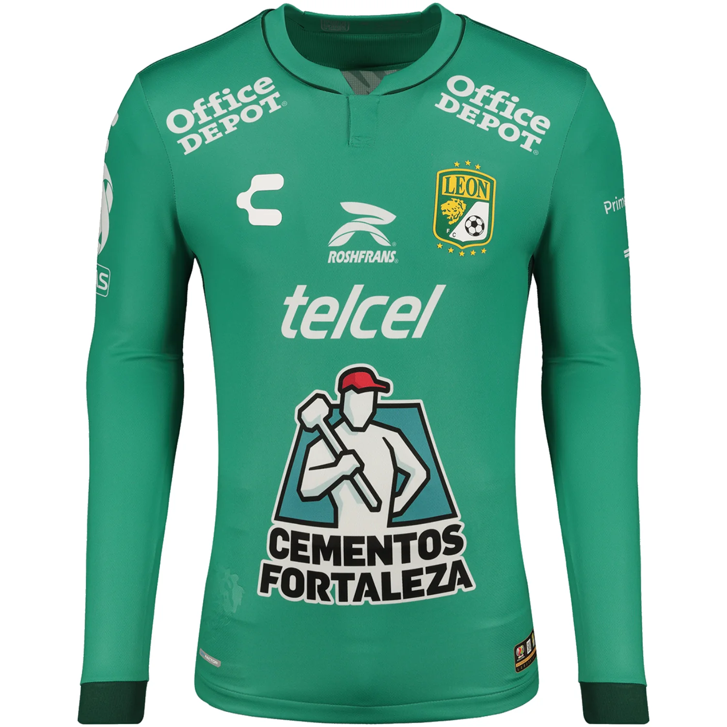 Charly Club León 2023-24 Men's Long Sleeve Home Stadium Jersey