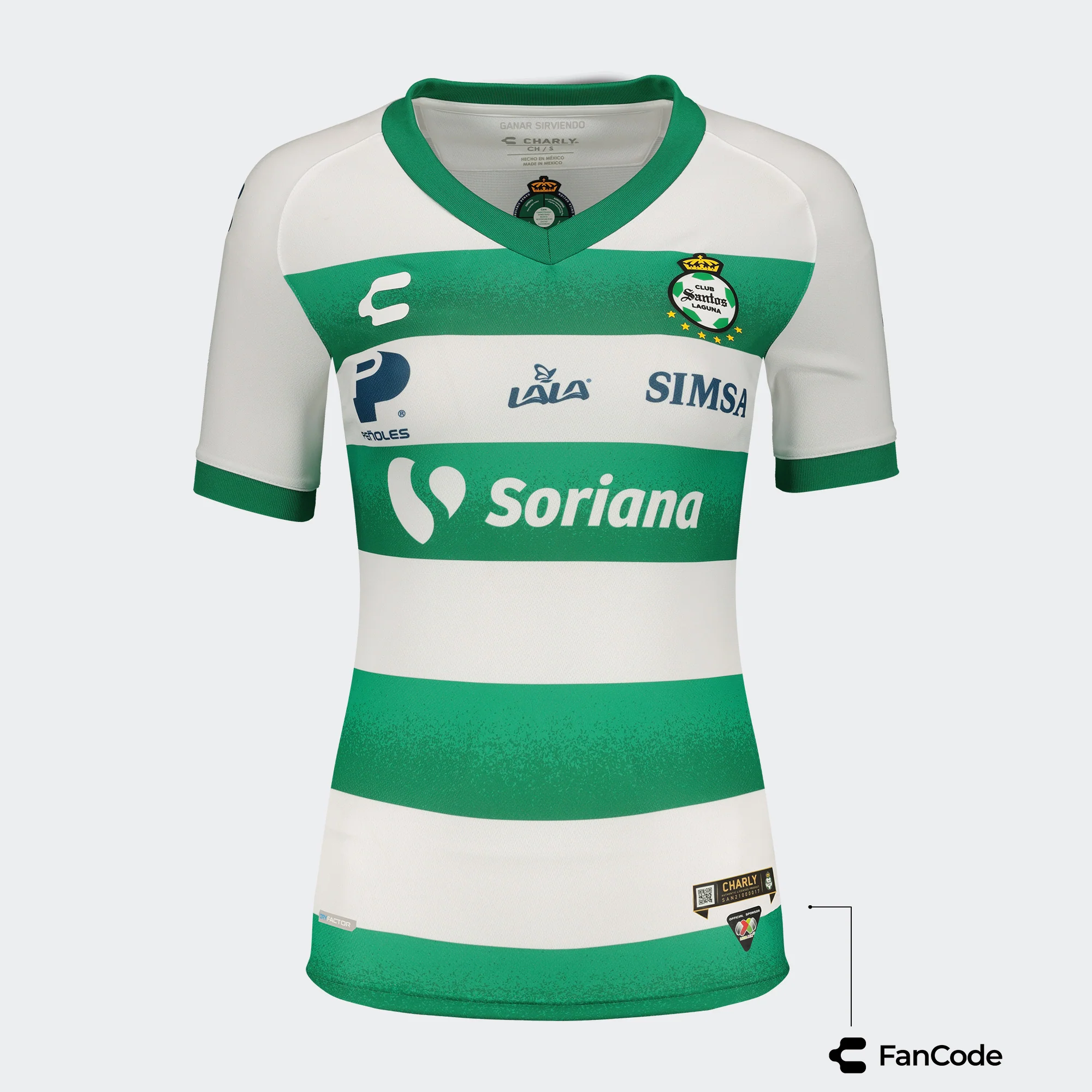 Charly Santos 2021-22 Home Women's Stadium Jersey - Image 4