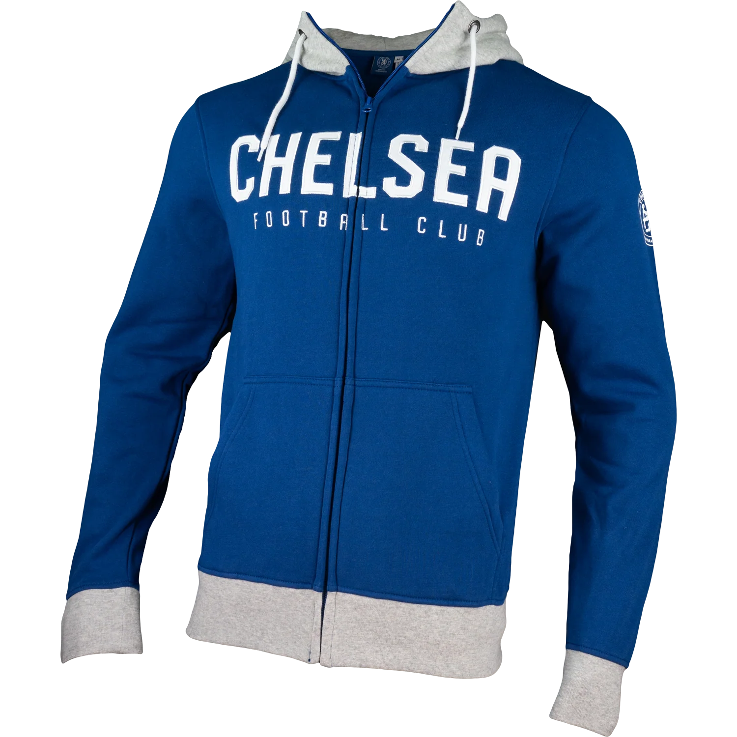 Chelsea FC Men's Full Zip Color Block Hoodie