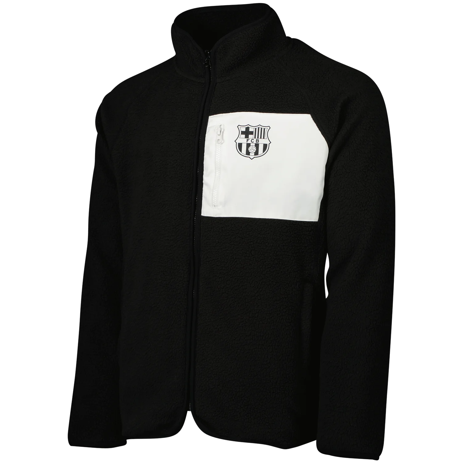 FC Barcelona Men's Full Zip Fleece Pile Jacket