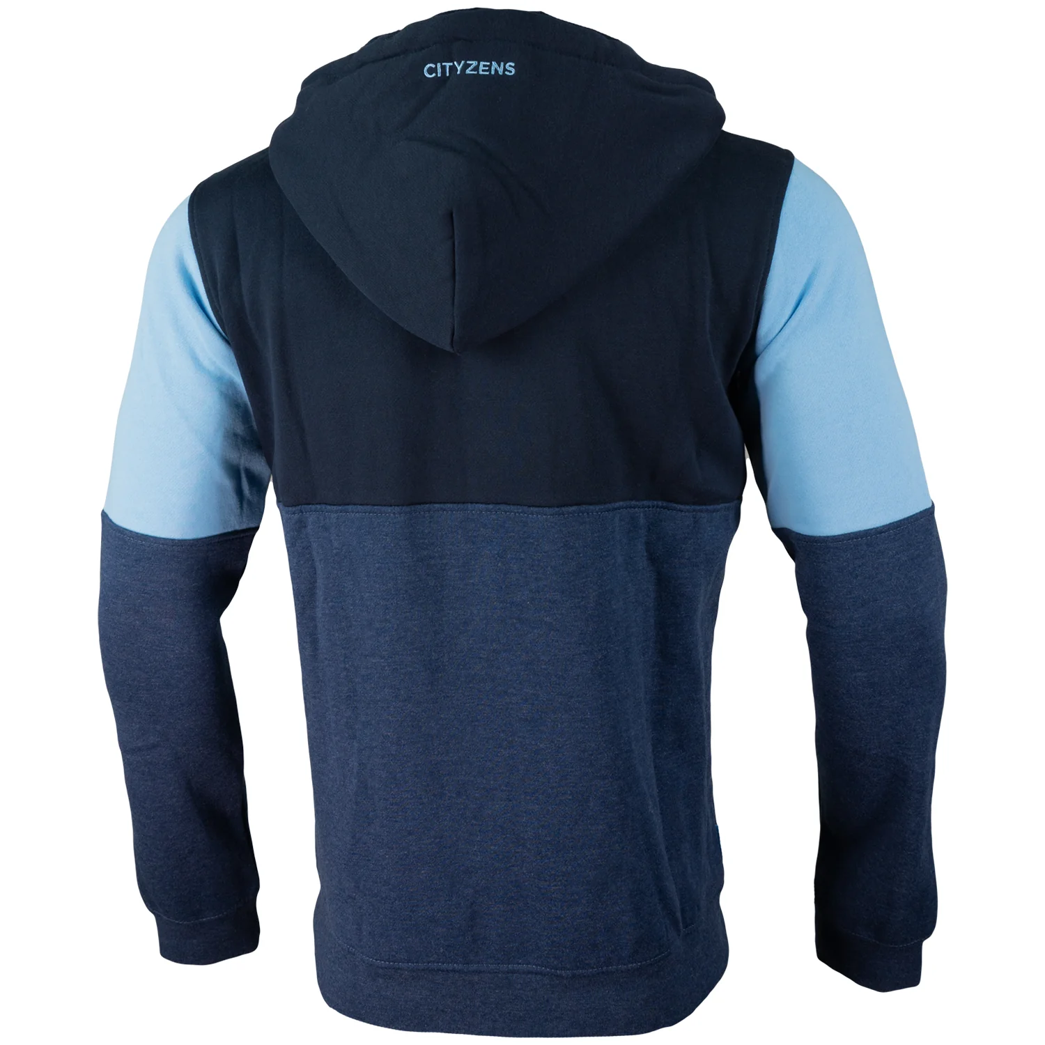 Manchester City Men's Full Zip Color Block Hoodie - Image 2