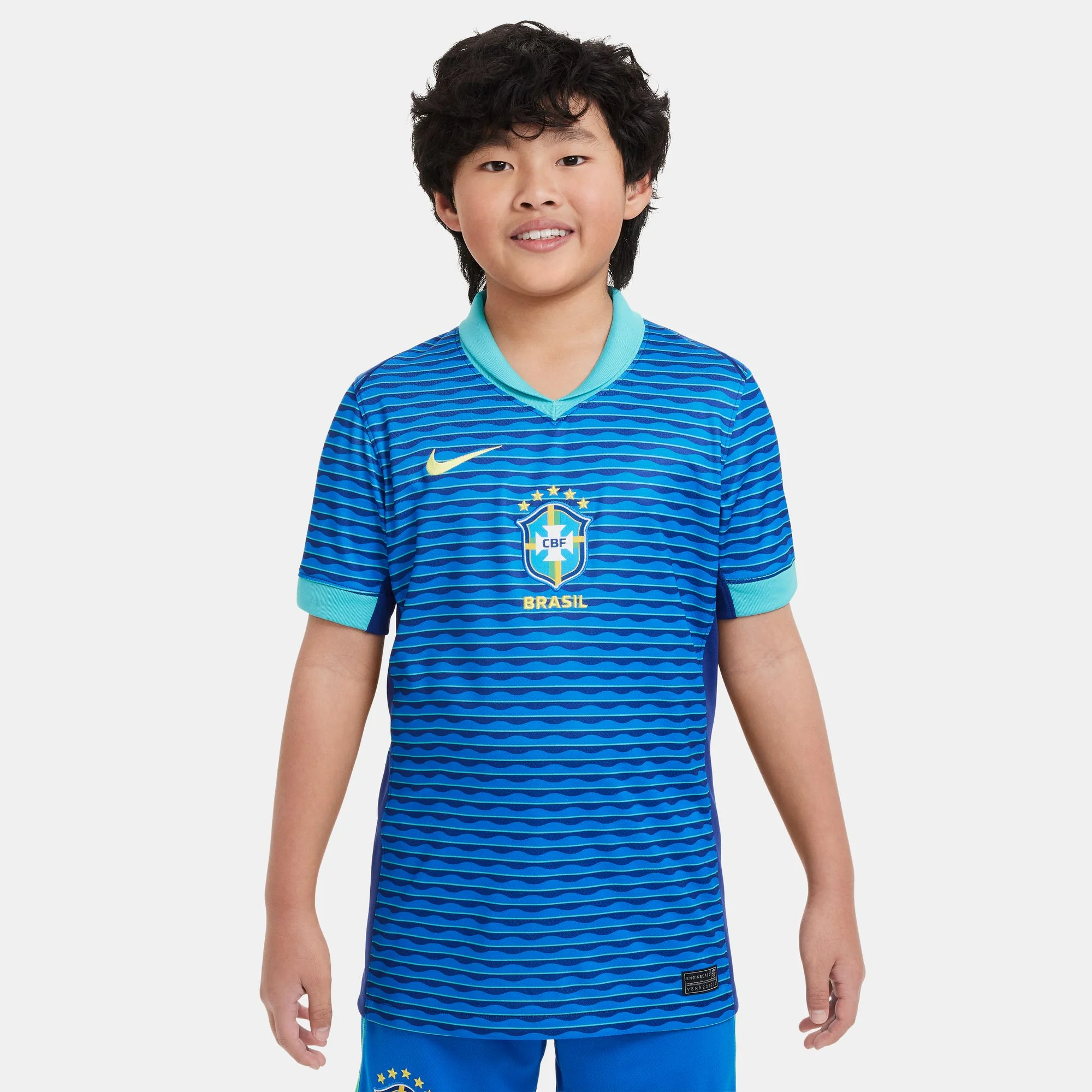 Nike Brazil 2024 Youth Away Stadium Jersey - Image 3