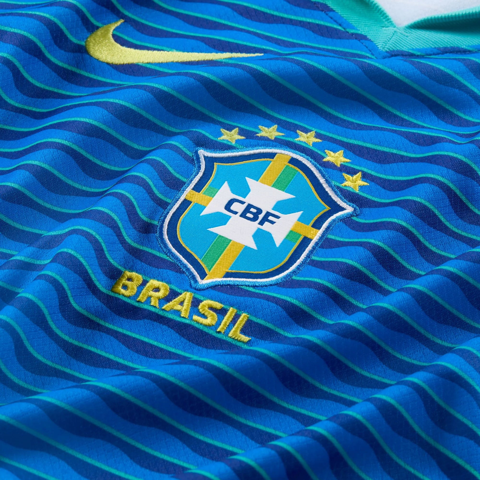 Nike Brazil 2024 Youth Away Stadium Jersey - Image 4