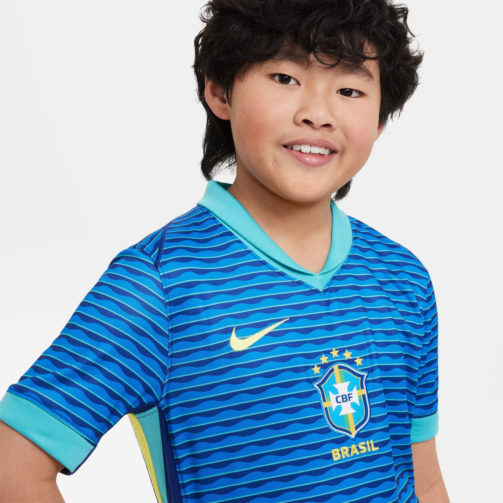 Nike Brazil 2024 Youth Away Stadium Jersey - Image 5