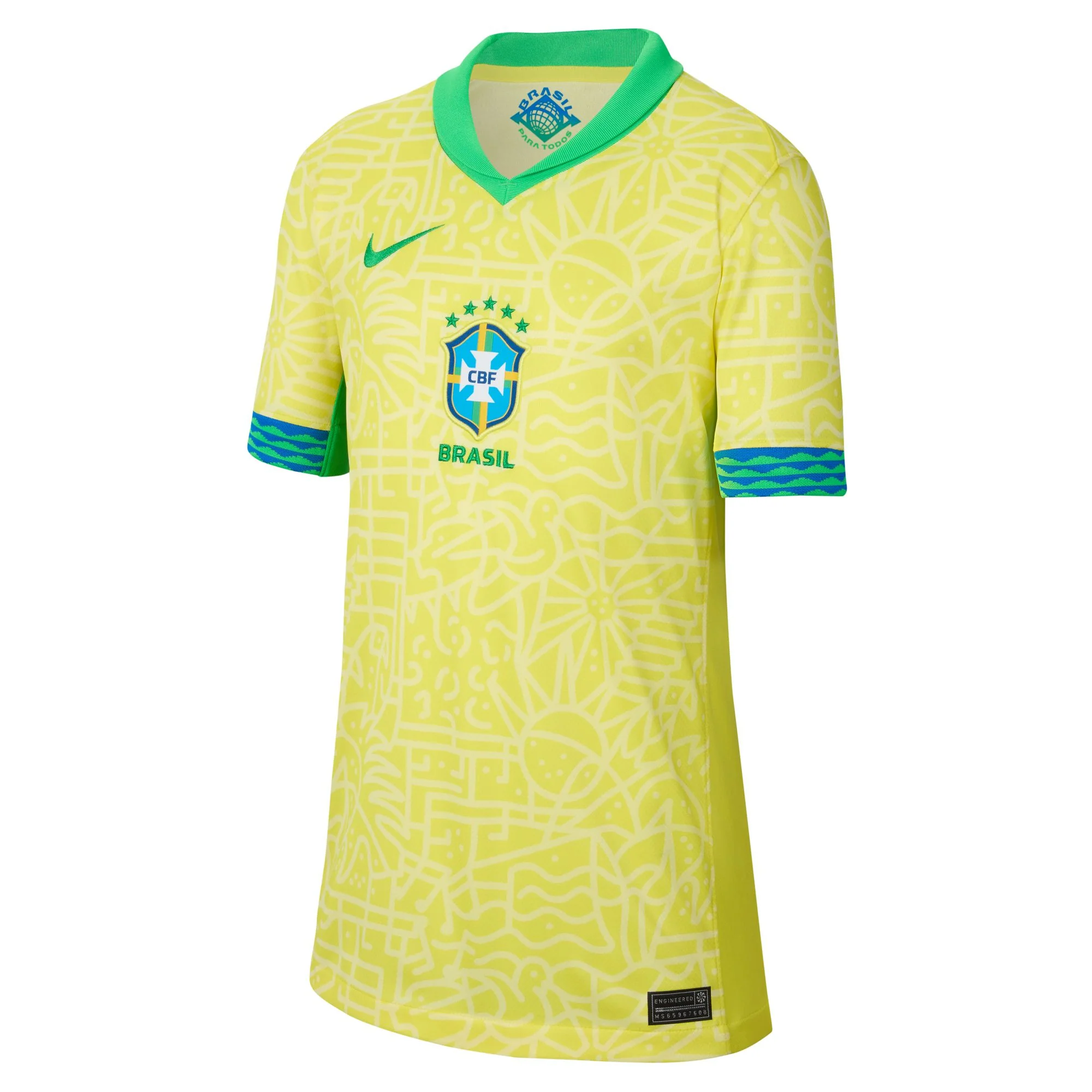 Nike Brazil 2024 Youth Home Stadium Jersey