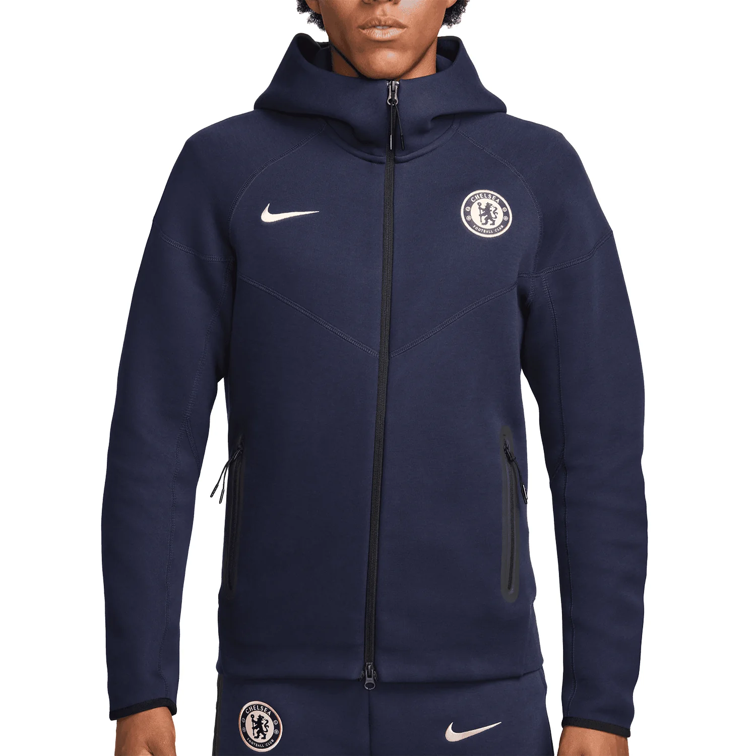 Nike Chelsea FC Men's Tech Fleece Full-Zip Hoodie - Image 3