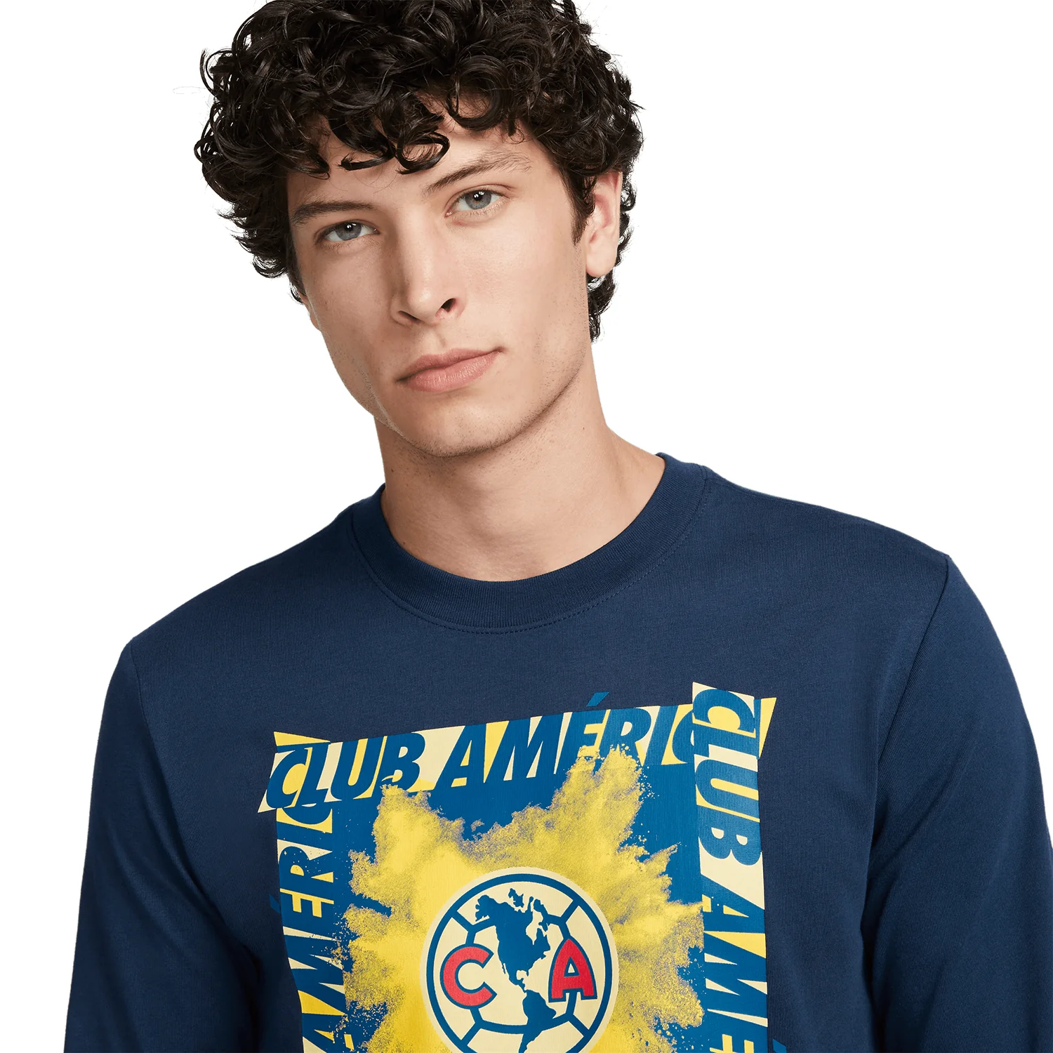 Nike Club America Men's Long Sleeve DNA Graphic Tee - Image 3
