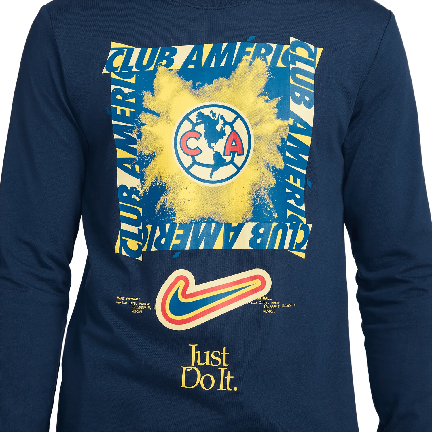Nike Club America Men's Long Sleeve DNA Graphic Tee - Image 4