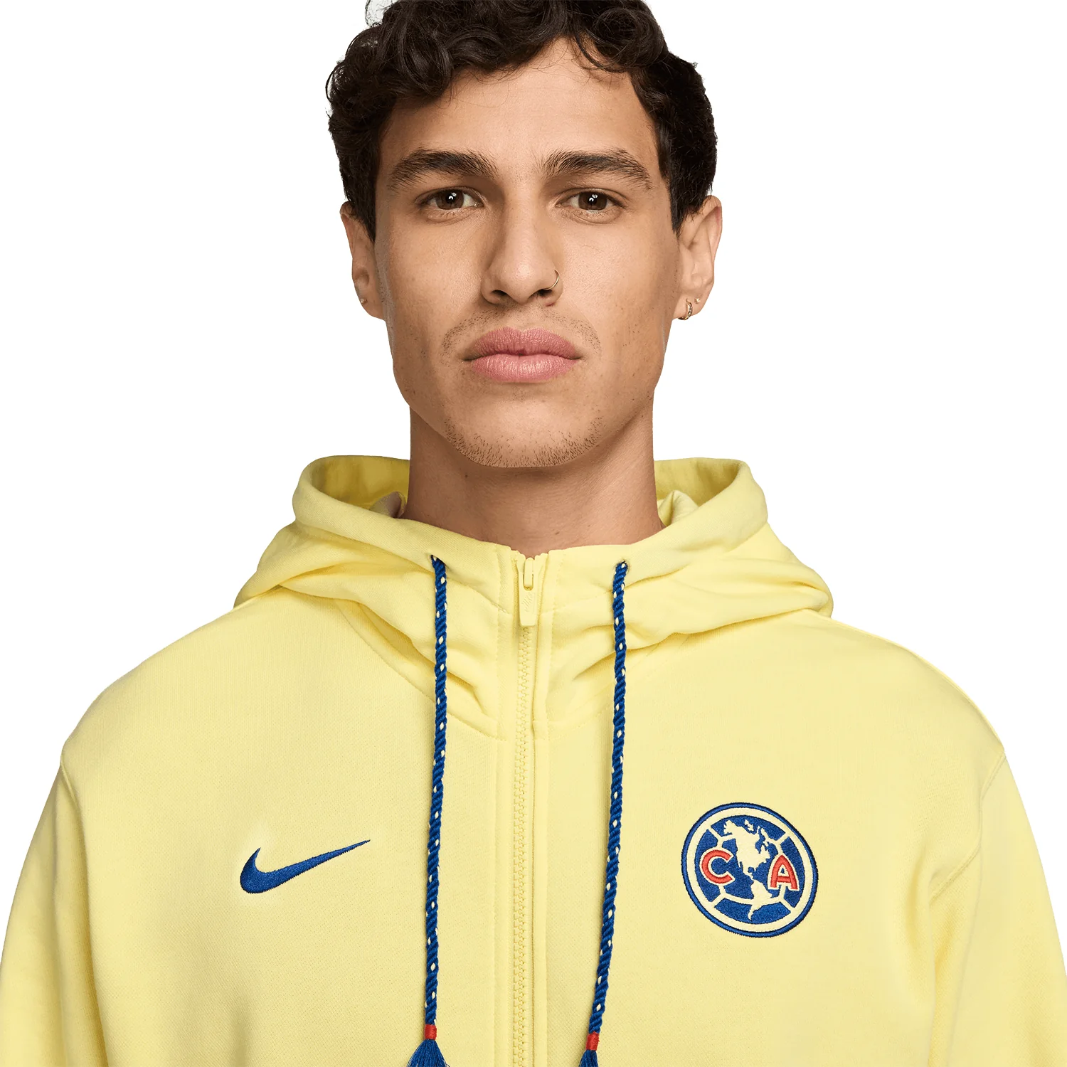 Nike Club America Men's NSW Club Full Zip Hoodie - Image 3