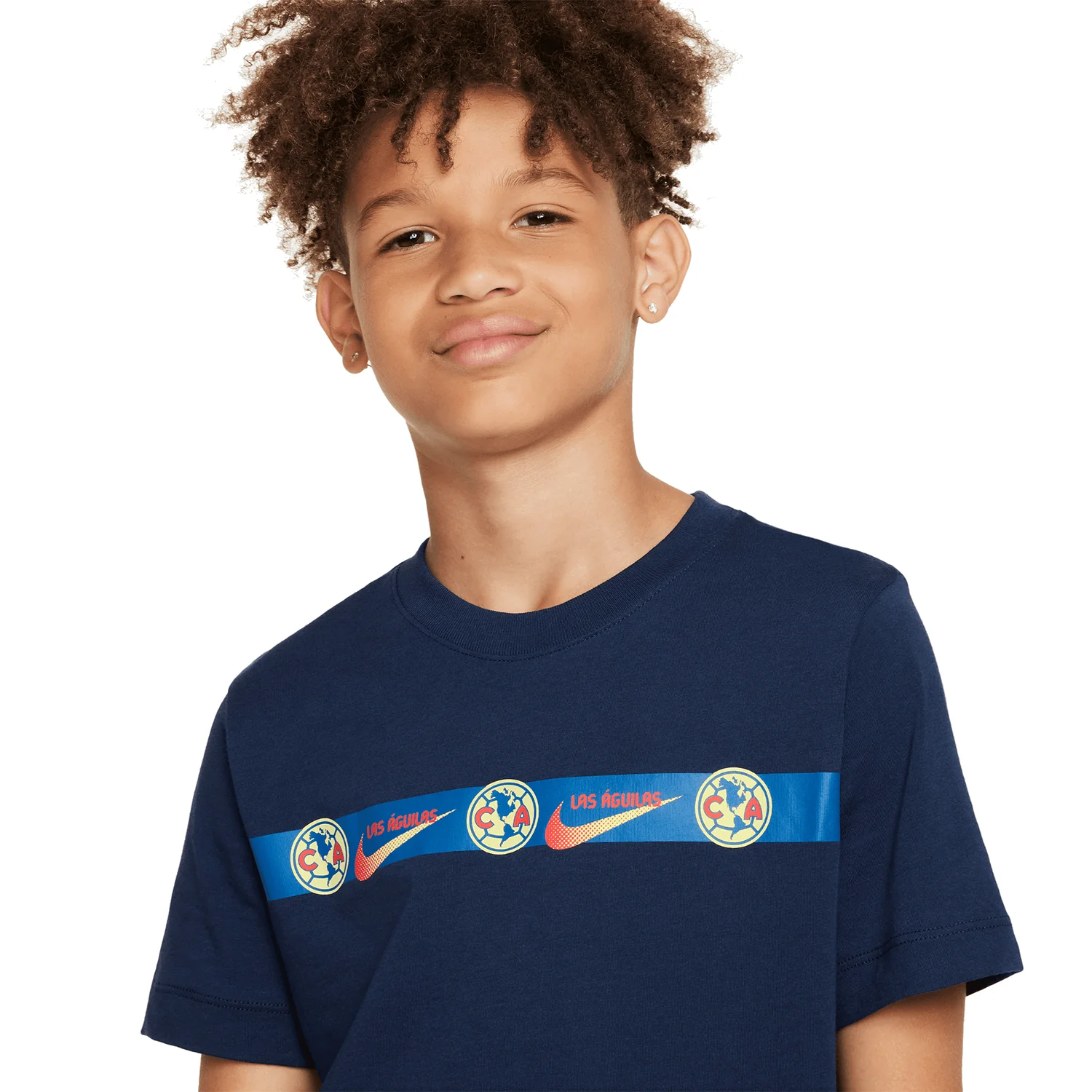 Nike Club America Youth Short Sleeve Repeat Graphic Tee - Image 3