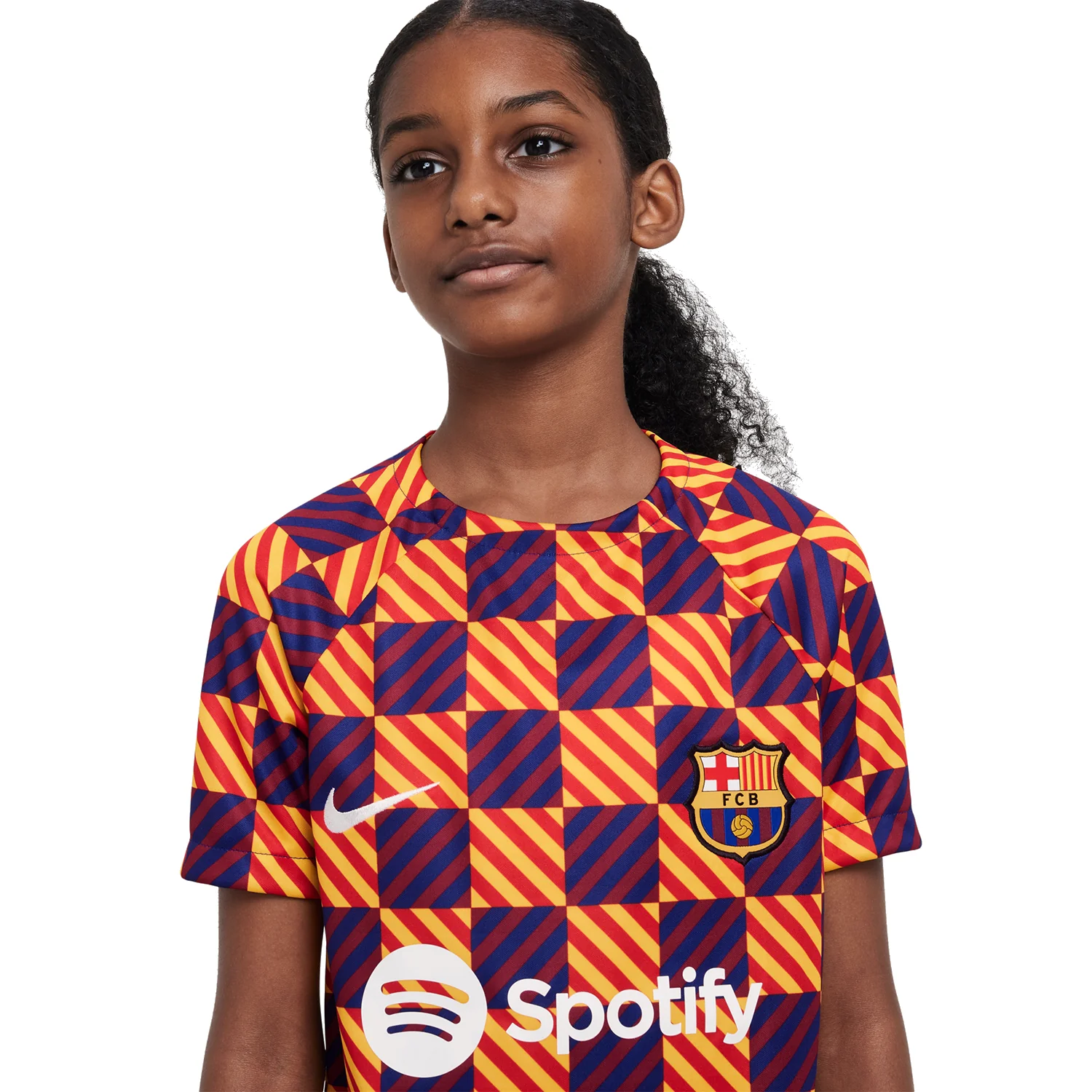 Nike FC Barcelona 2022-23 Youth Pre-Match Top - Image 3