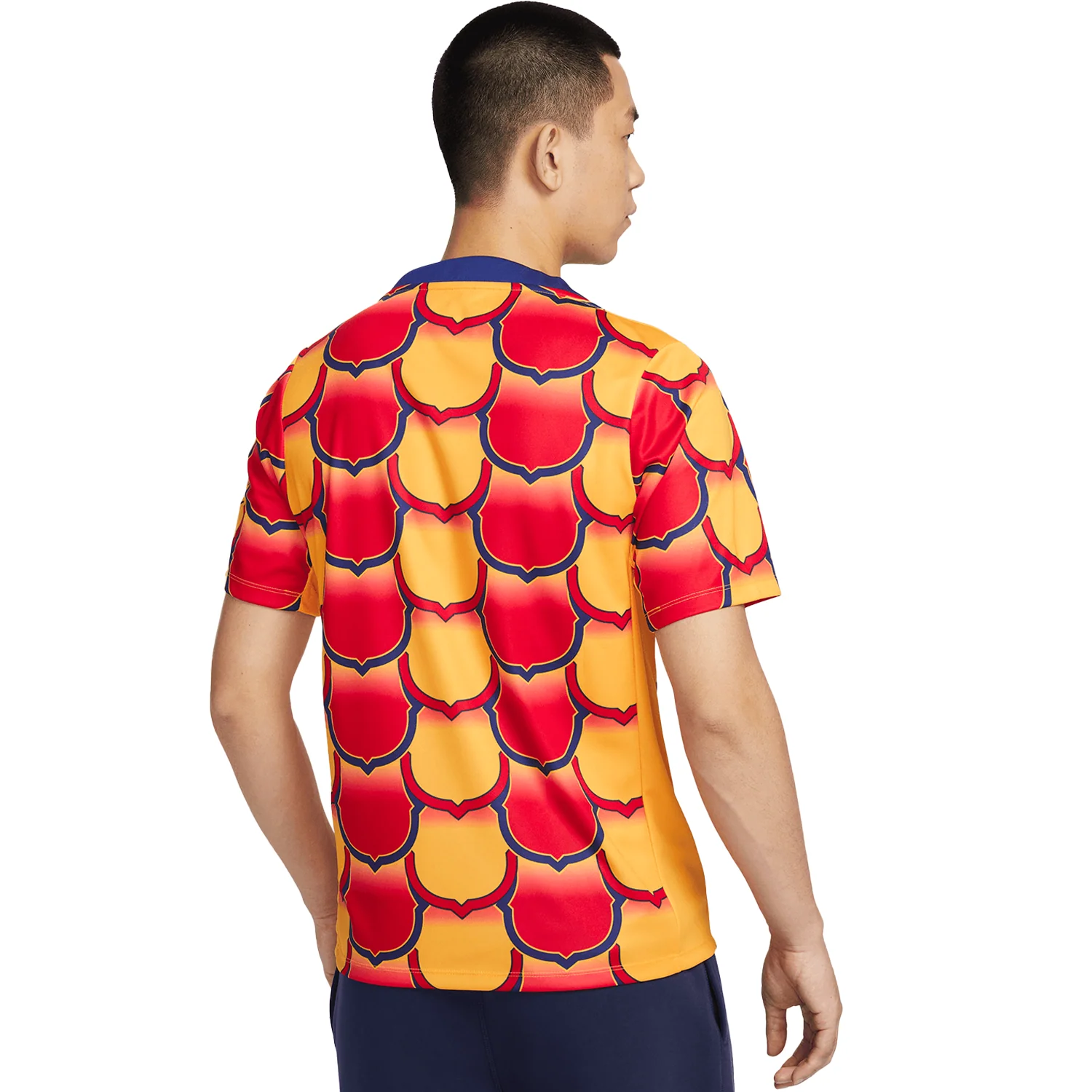 Nike FC Barcelona 2023-24 Men's Short Sleeve Academy Pro Pre-Match Top - Image 2