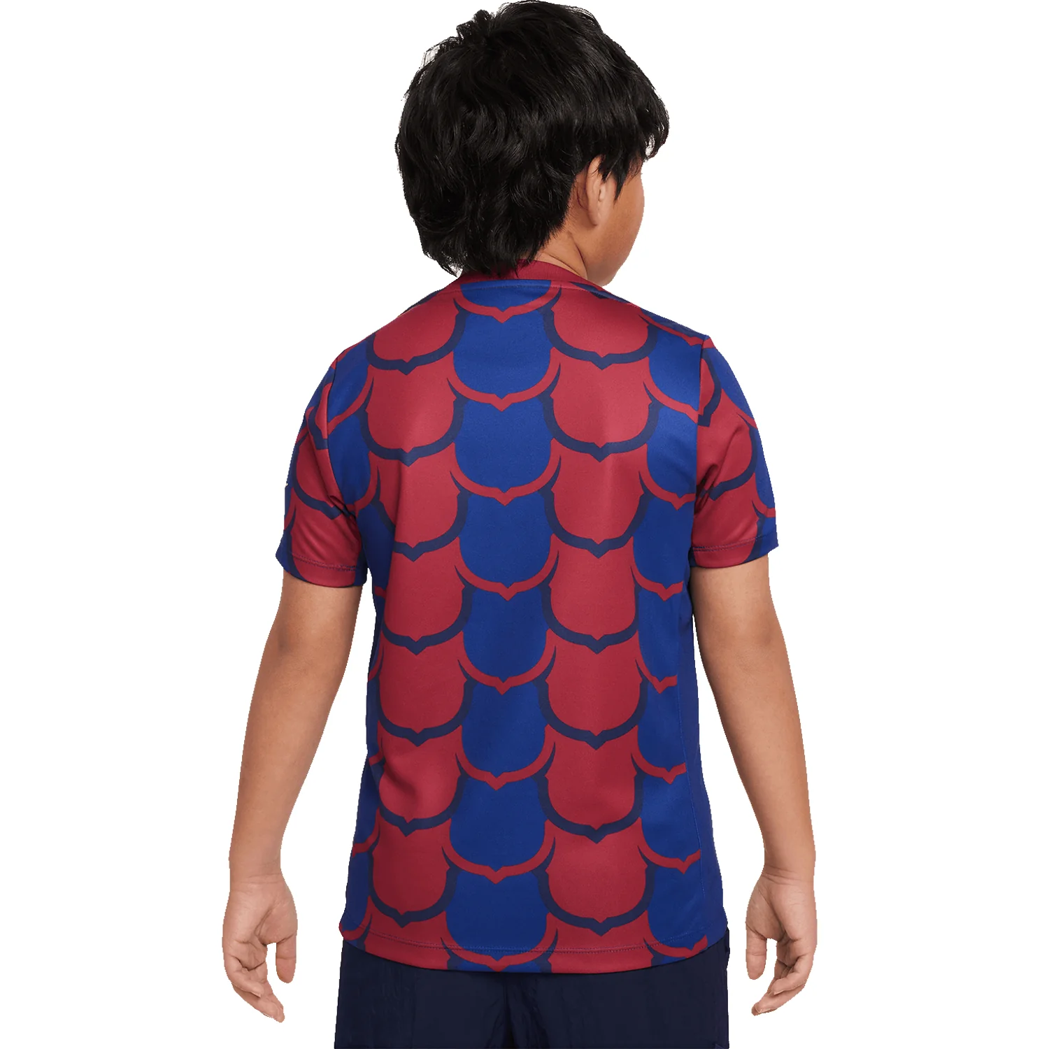 Nike FC Barcelona 2023-24 Youth Short Sleeve Academy Pro Pre-Match Top - Image 2