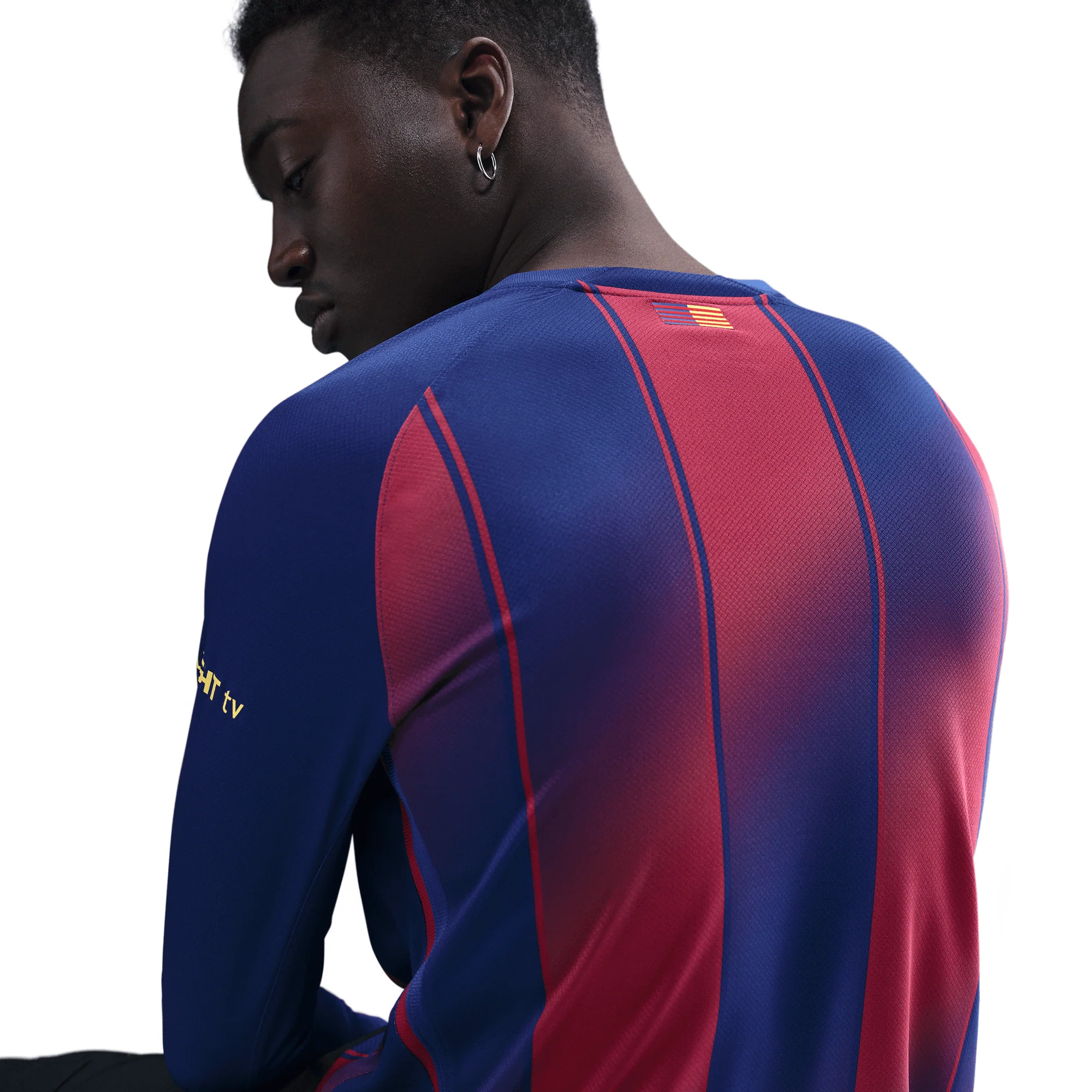 Nike FC Barcelona 2025-26 Men's Home Long Sleeve Stadium Jersey - Image 3