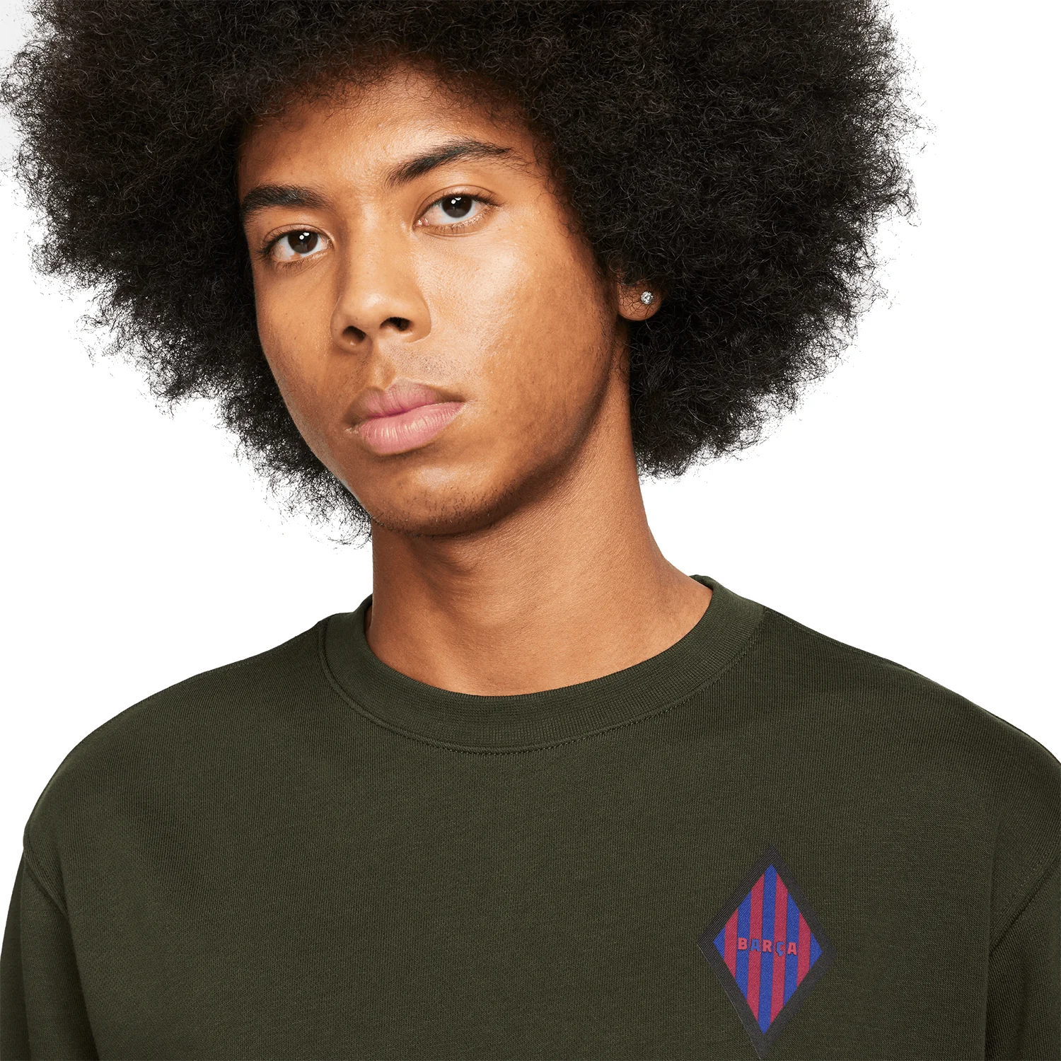 Nike FC Barcelona Men's Club Fleece Crewneck Sweater - Image 3