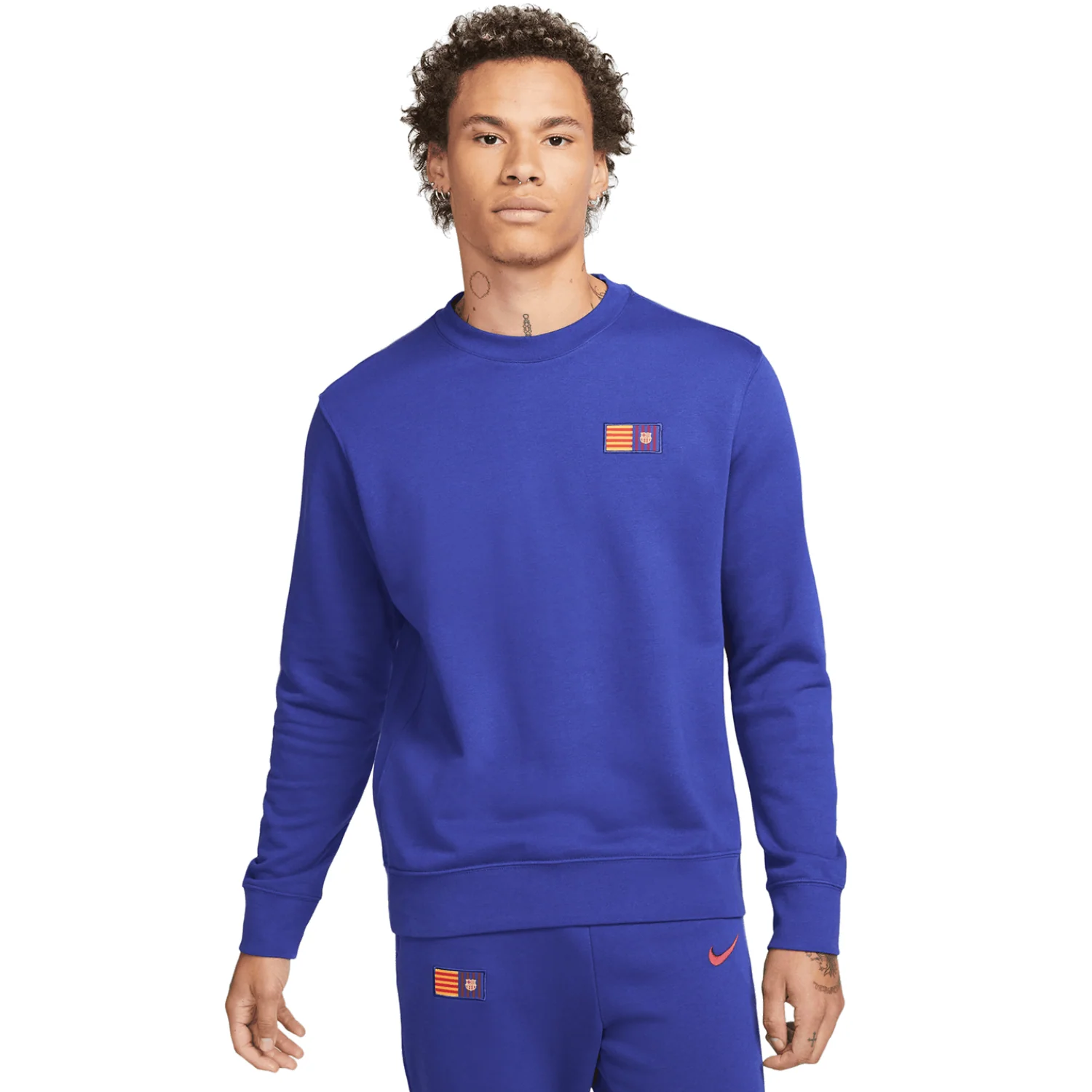 Nike FC Barcelona Men's Club Fleece Crewneck Sweater