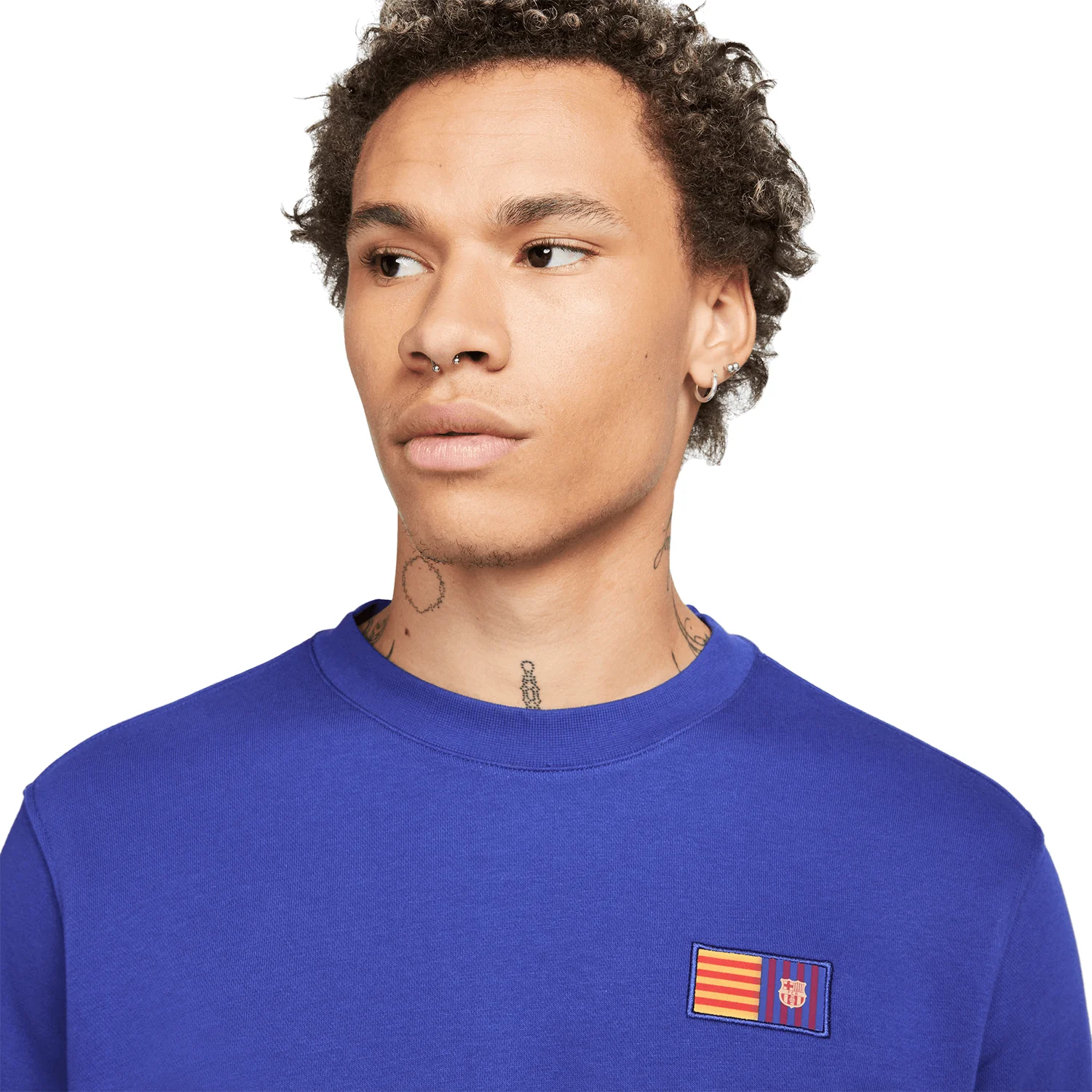 Nike FC Barcelona Men's Club Fleece Crewneck Sweater - Image 3