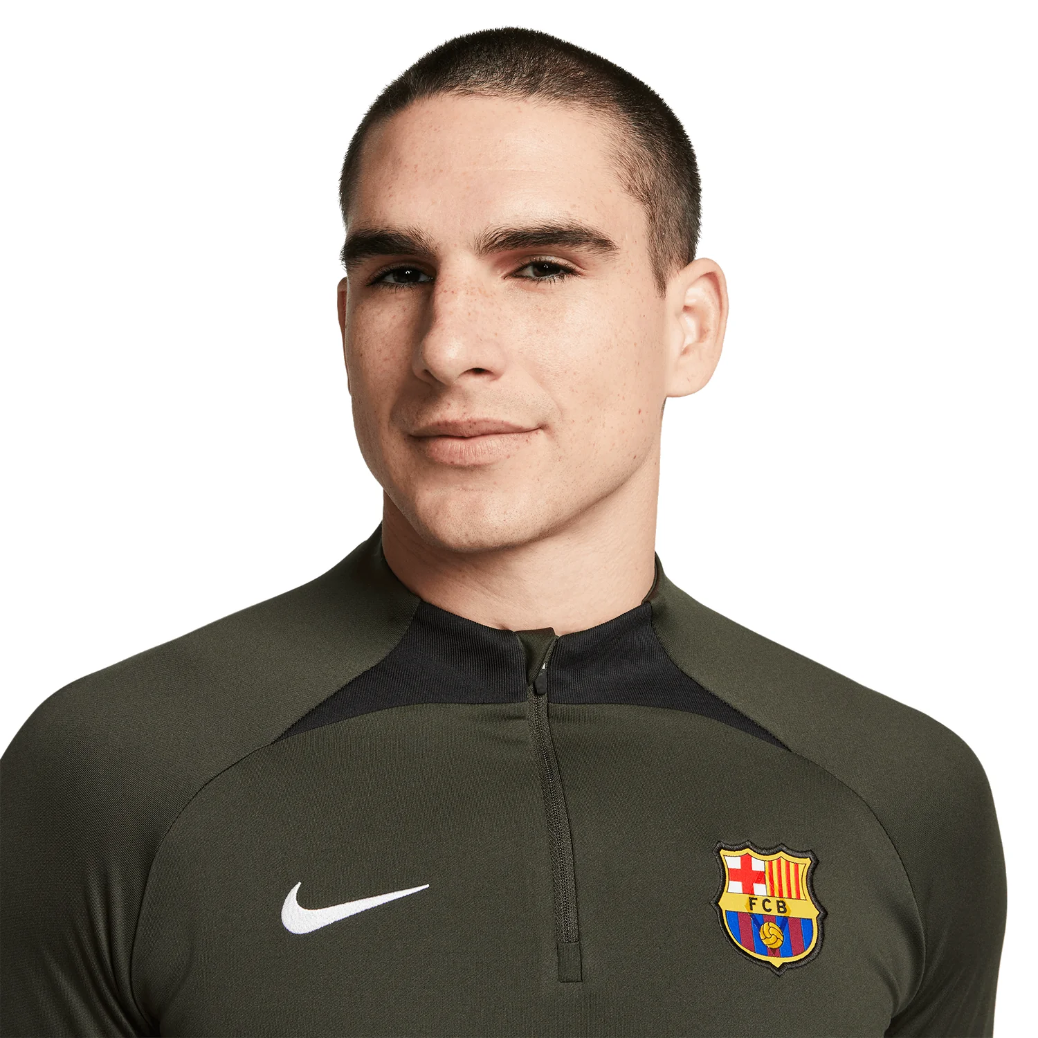 Nike FC Barcelona Men's Dri-FIT Strike Drill Top - Image 3