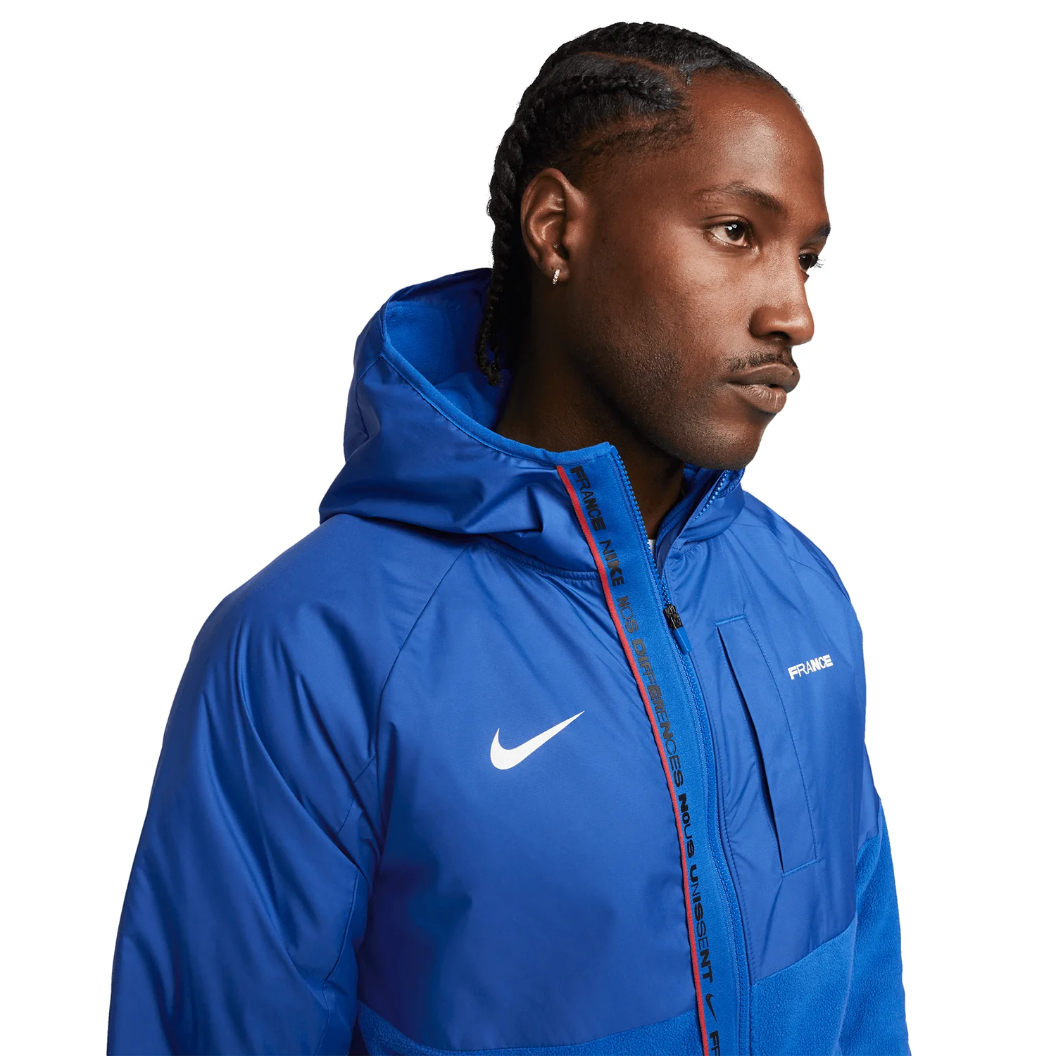 Nike France 2022 Men's AWF Full Zip Winter Jacket - Image 3