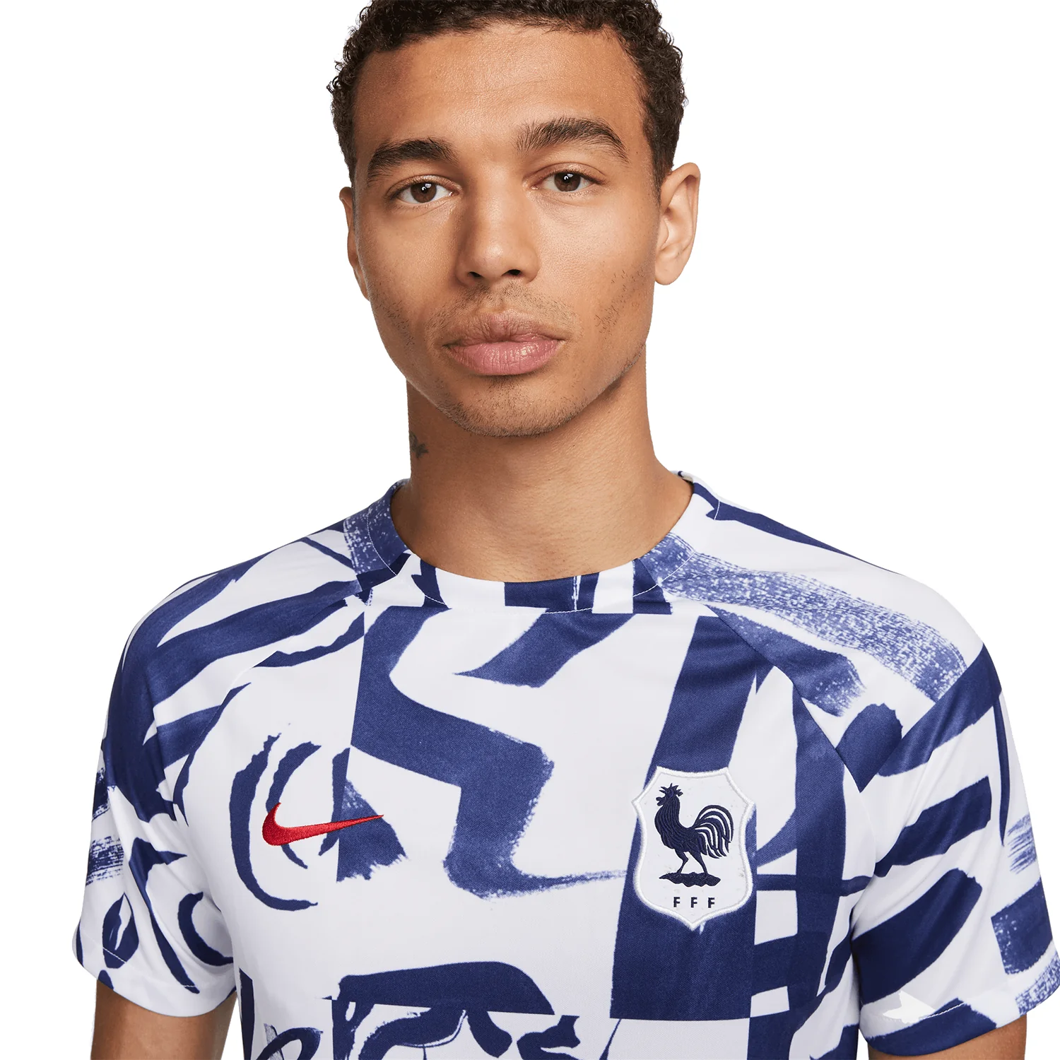 Nike France Men's Academy Pro Short Sleeve Pre-Match Top - Image 3
