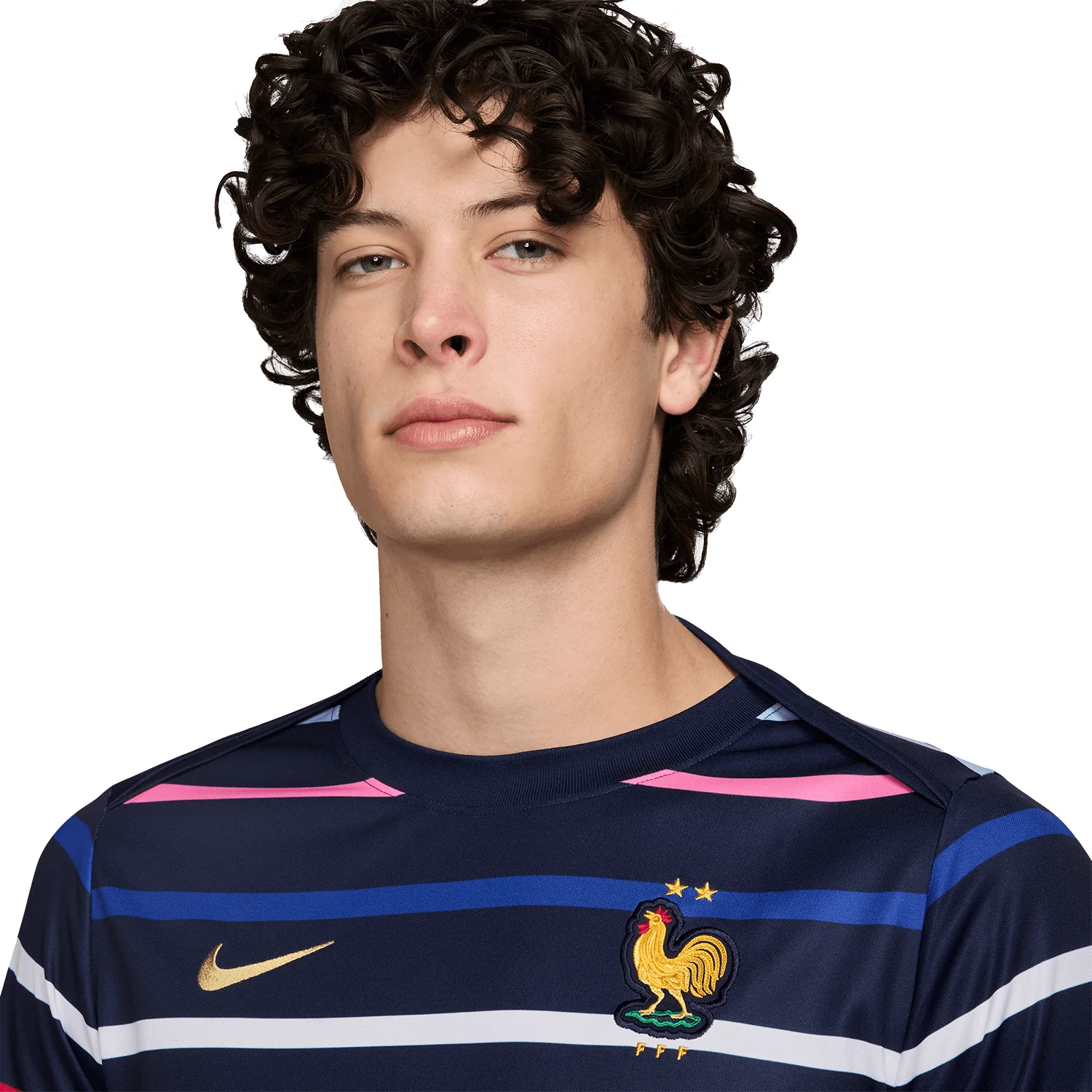 Nike France Men's Short Sleeve Home Academy Pro Pre-Match Top - Image 3
