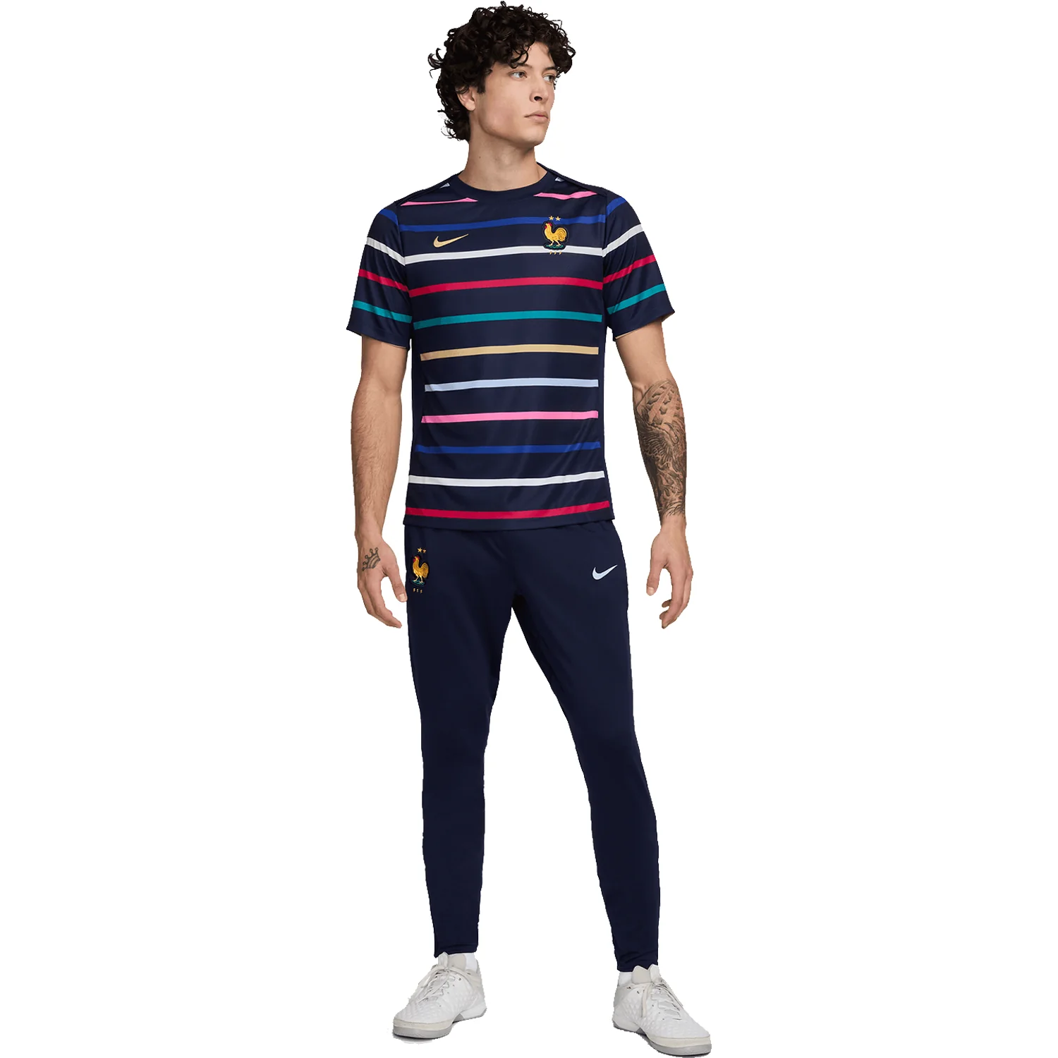 Nike France Men's Short Sleeve Home Academy Pro Pre-Match Top - Image 6