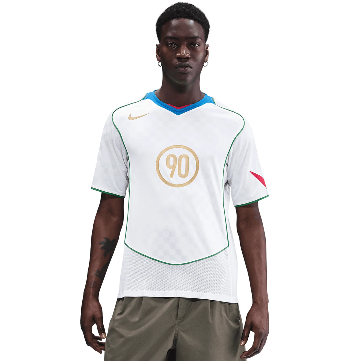 Nike Men's Total 90 White/Blue Jersey - T90 Energy