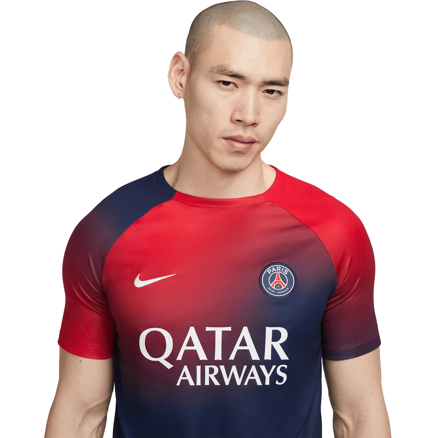 Nike PSG Men's Short Sleeve Academy Pro Pre-Match Top - Image 3