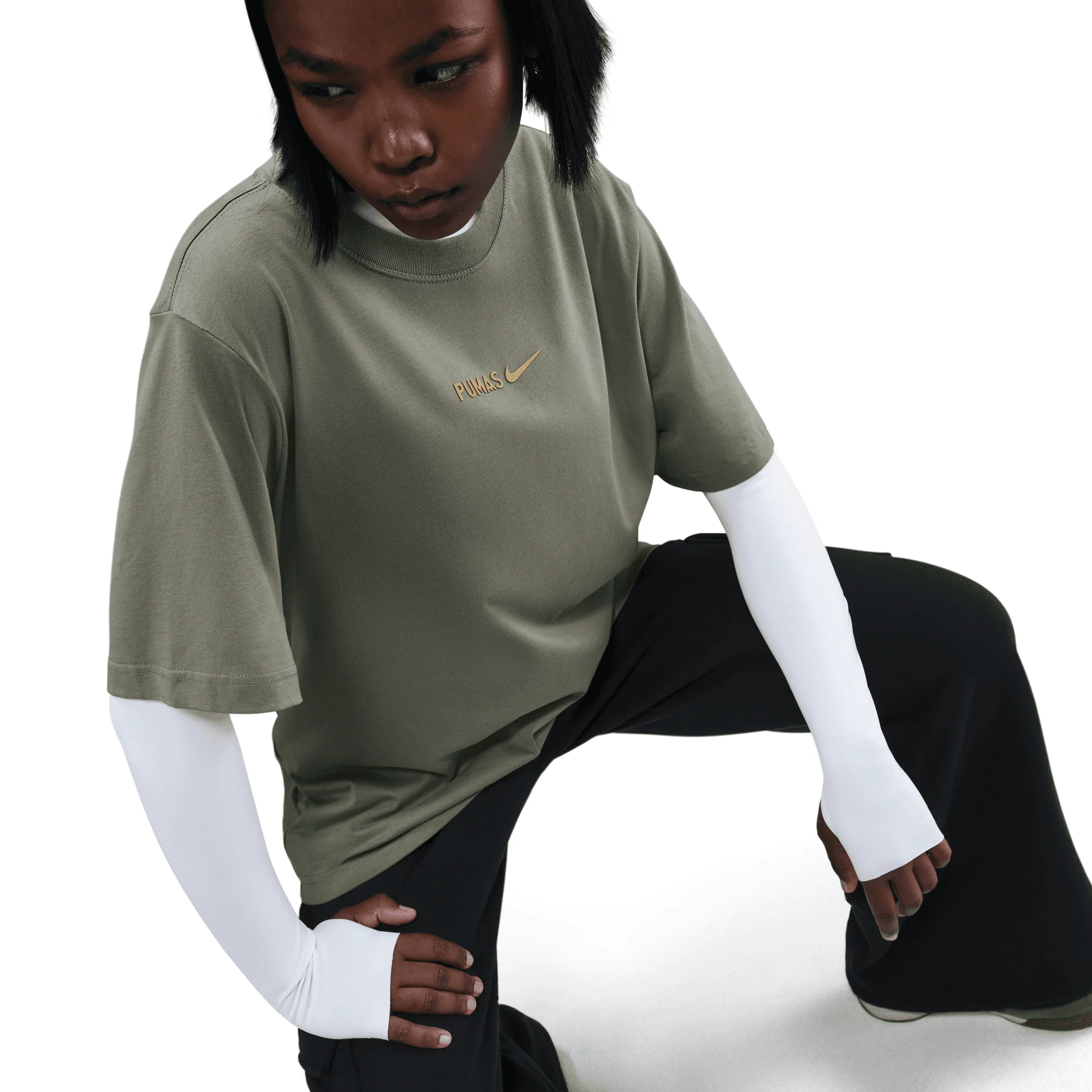 Nike Pumas Womens Peak Wordmark GX Tee - Image 3