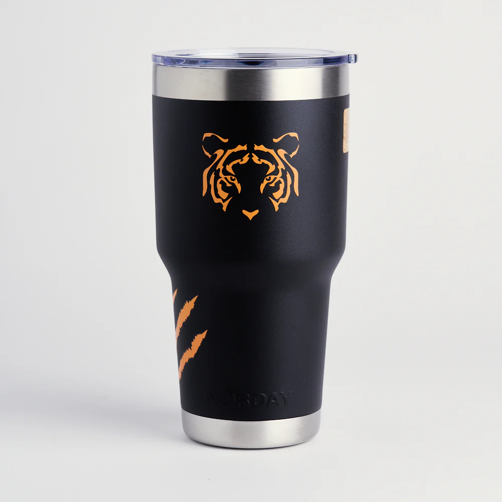 Norday Tigres 30oz Black Tumbler Cup - Image 3