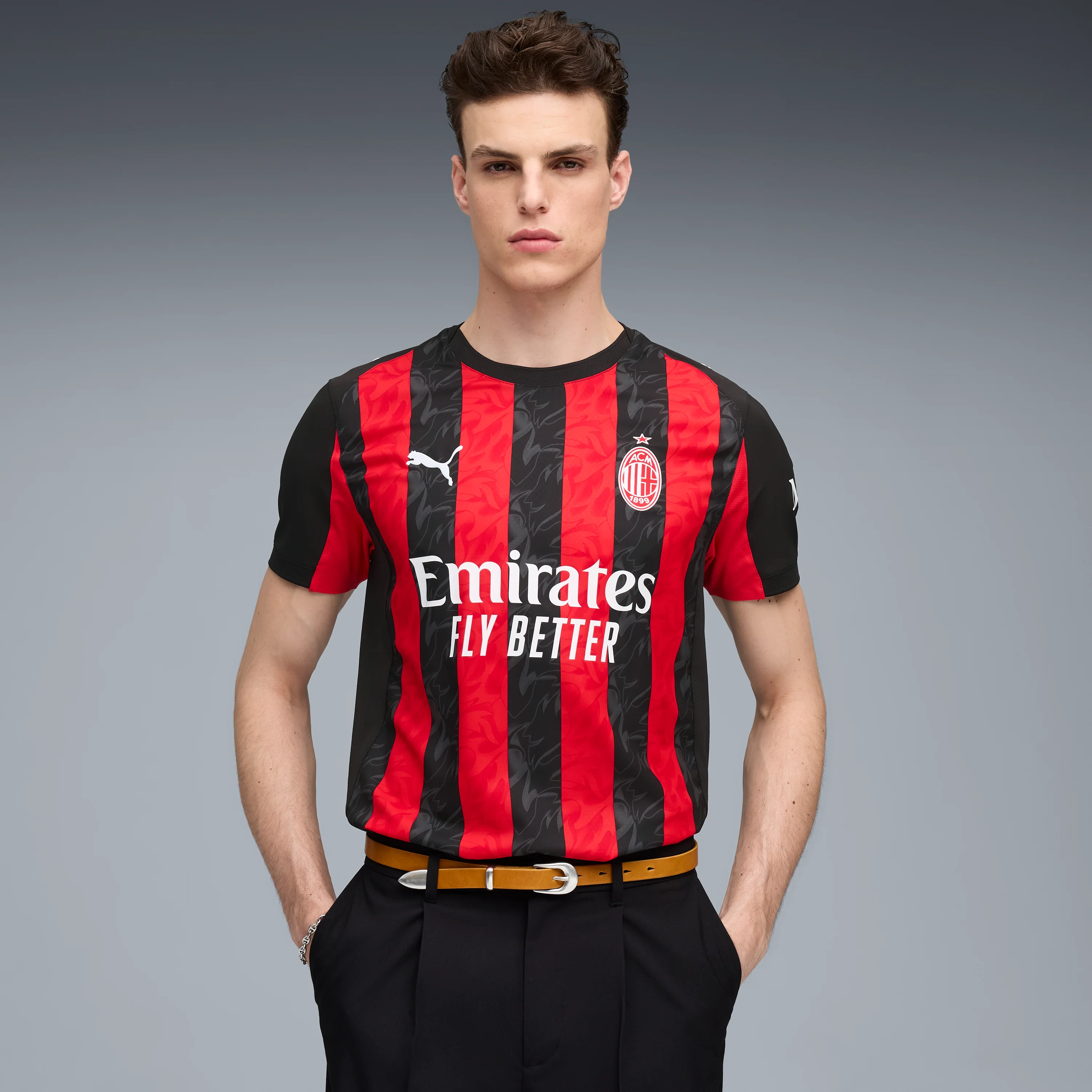 Puma AC Milan 2025-26 Men's Home Authentic Match Jersey - Image 3