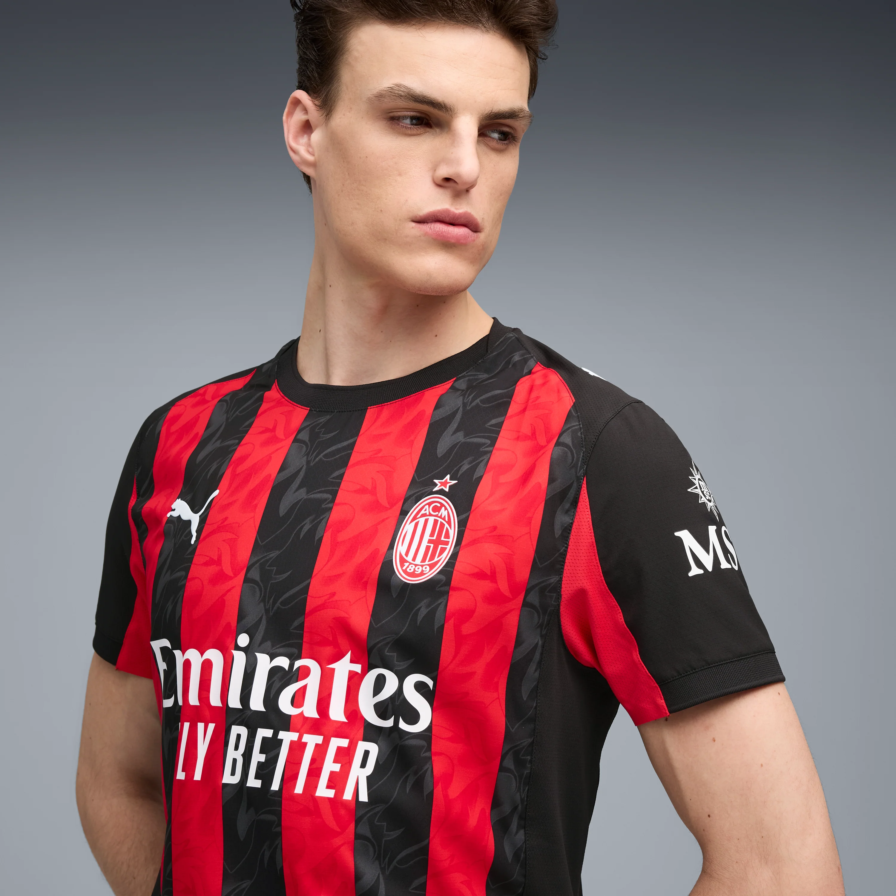 Puma AC Milan 2025-26 Men's Home Authentic Match Jersey - Image 4