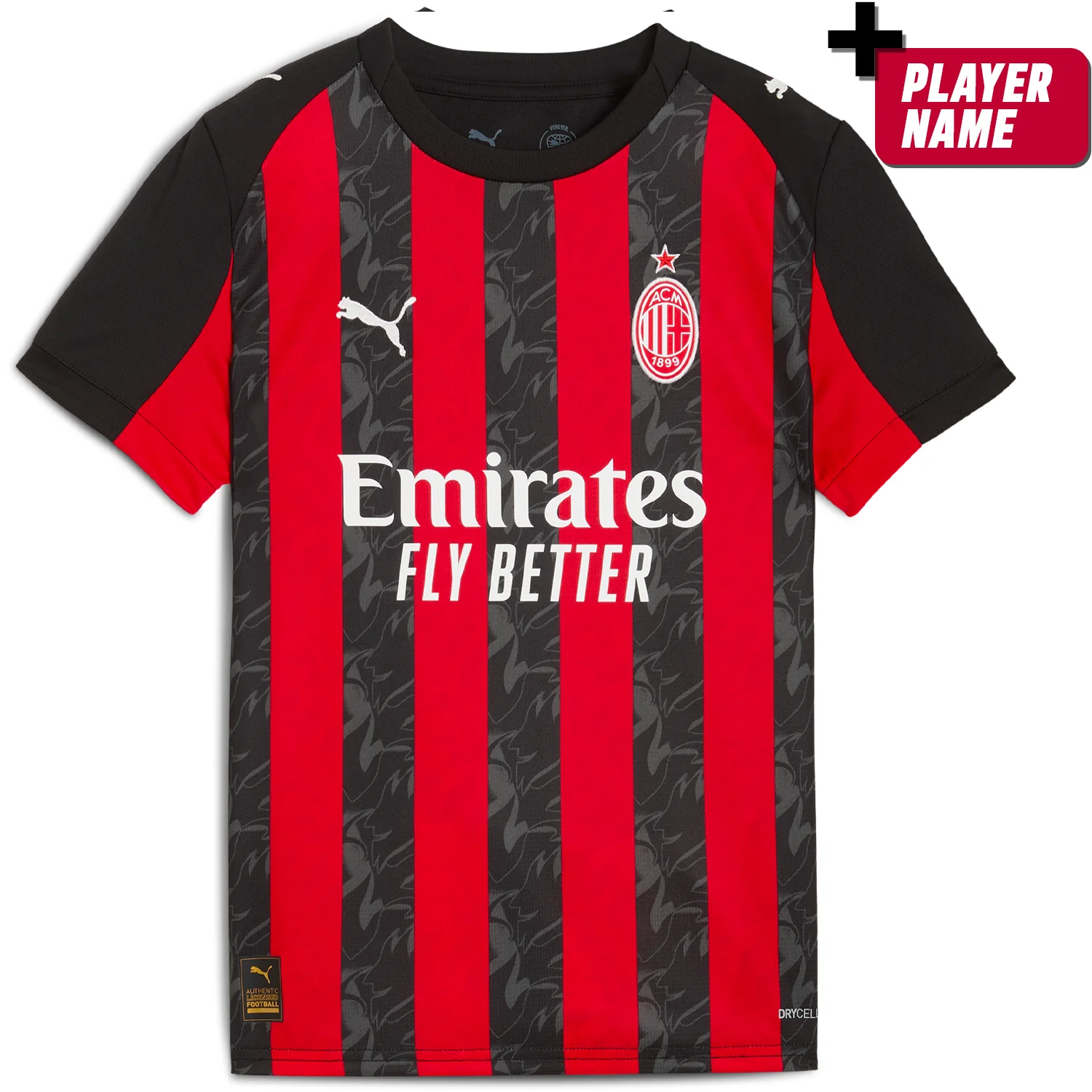 Puma AC Milan 2025-26 Youth Home Stadium Jersey - Image 5
